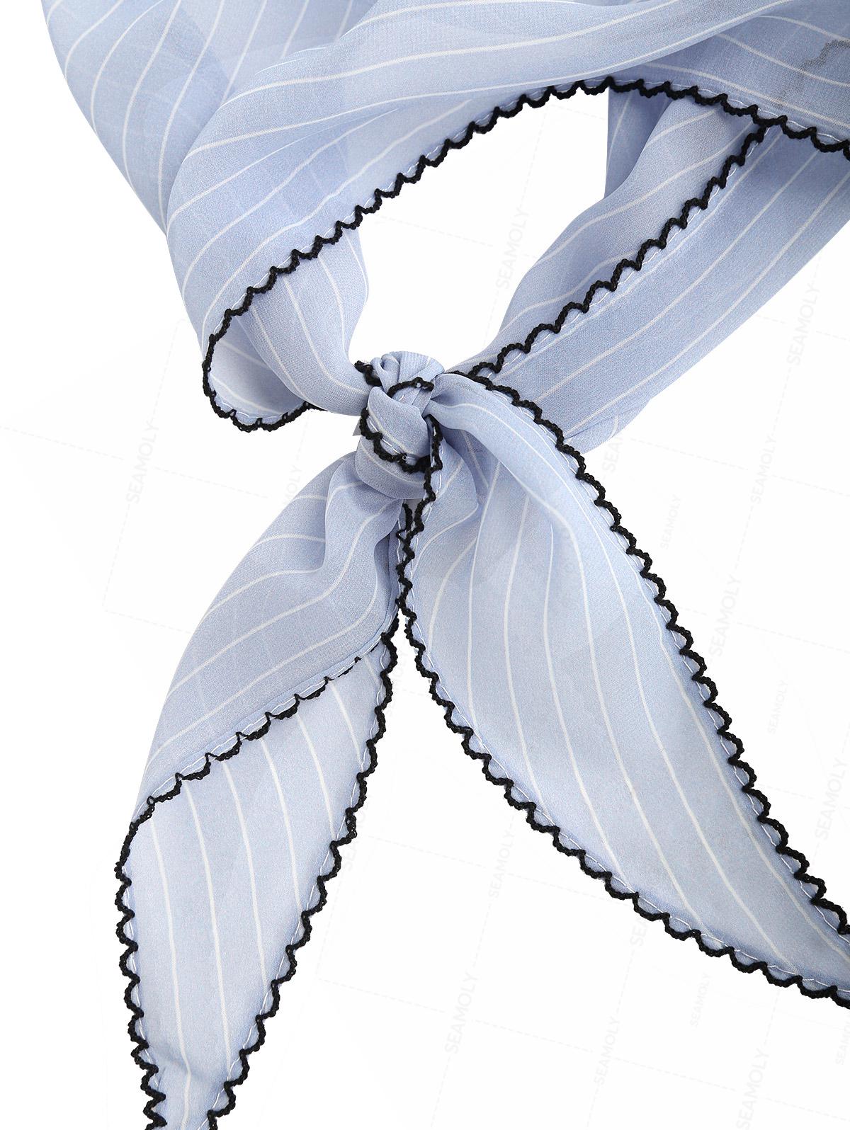 Striped/Polka Dot Print Bandana Triangle Kerchief Headband Hair Scarf - Image 7