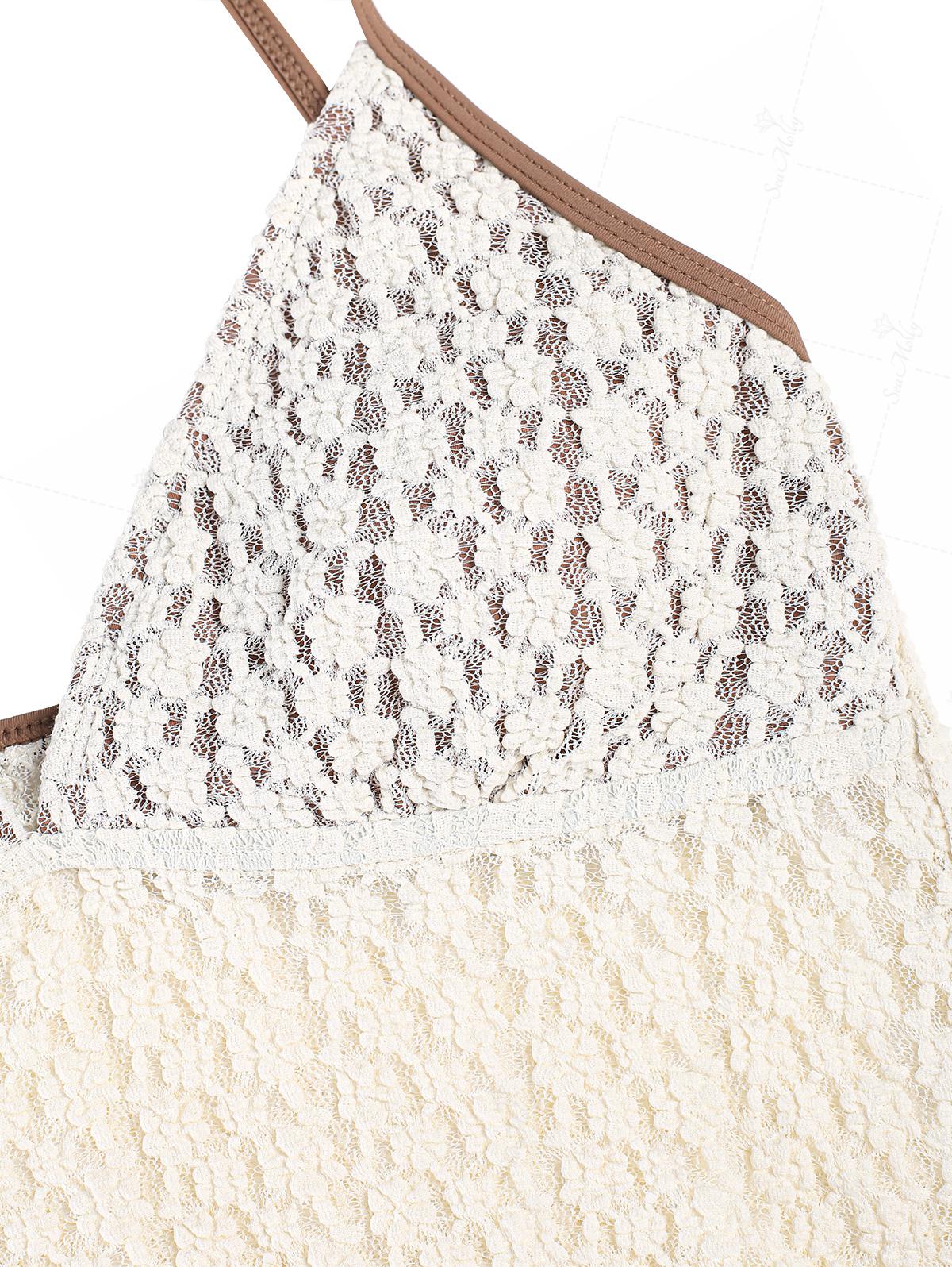 Seamolly Tankini-Set mit Vintage-Spitze, Jacquard, Salatbesatz - Image 9