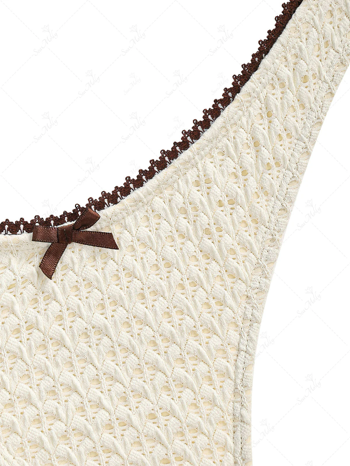 Seamolly – Bikini-Set mit Neckholder und Schleife im Vintage-Stil und seitlichem Bindeband - Image 9