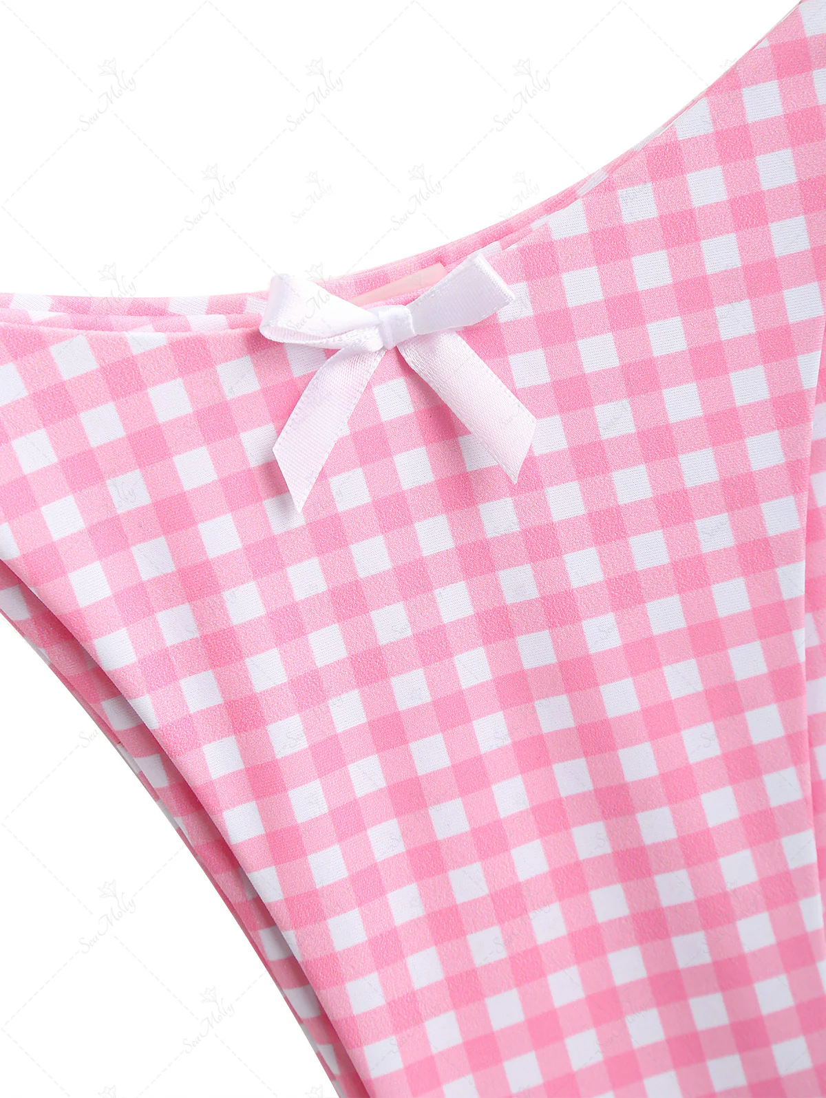 Seamolly – Rosa Bikini-Set mit Neckholder, Triangel und Schleife und seitlichem Bindeband - Image 6