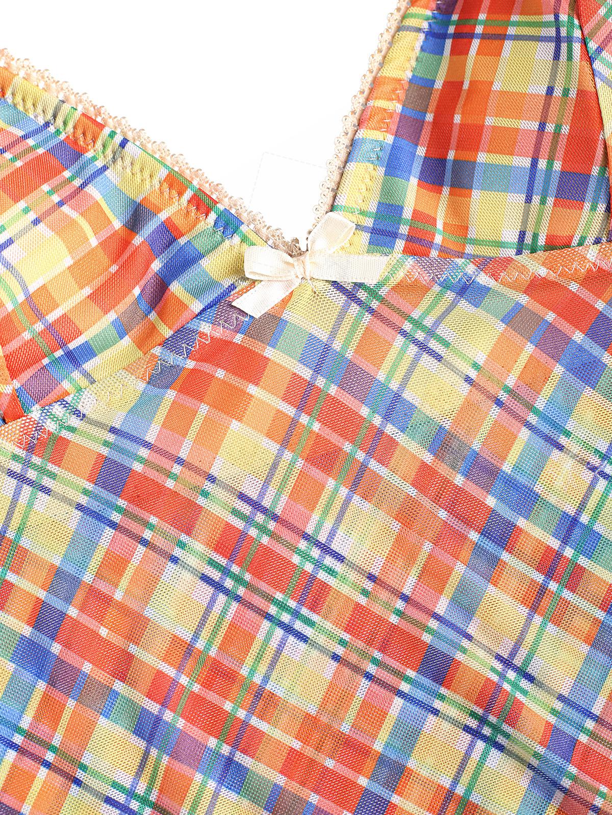 Seamolly Tankini-Set mit Gingham-Spitzenbesatz und Schleife-Dekor - Image 10