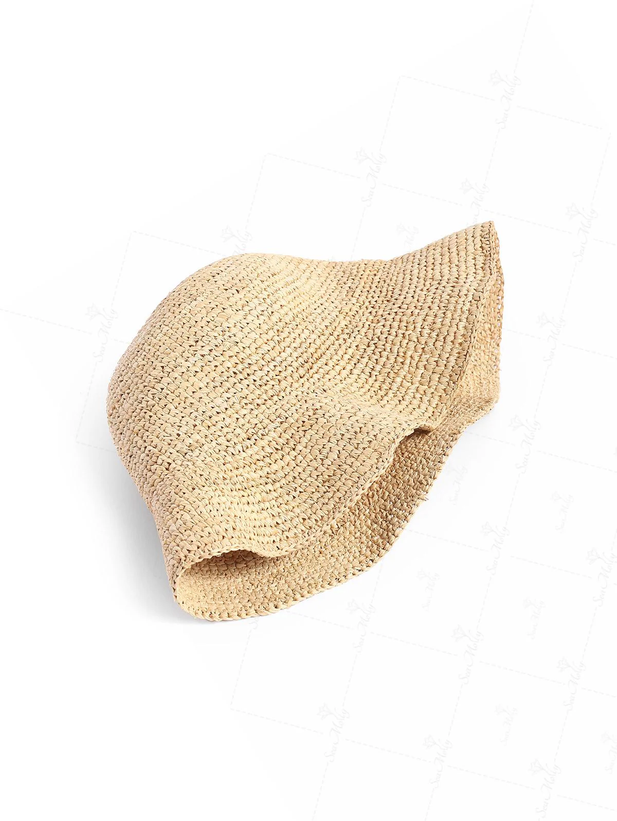 Handgehäkelter Fischerhut aus Raffia-Stroh - Image 8