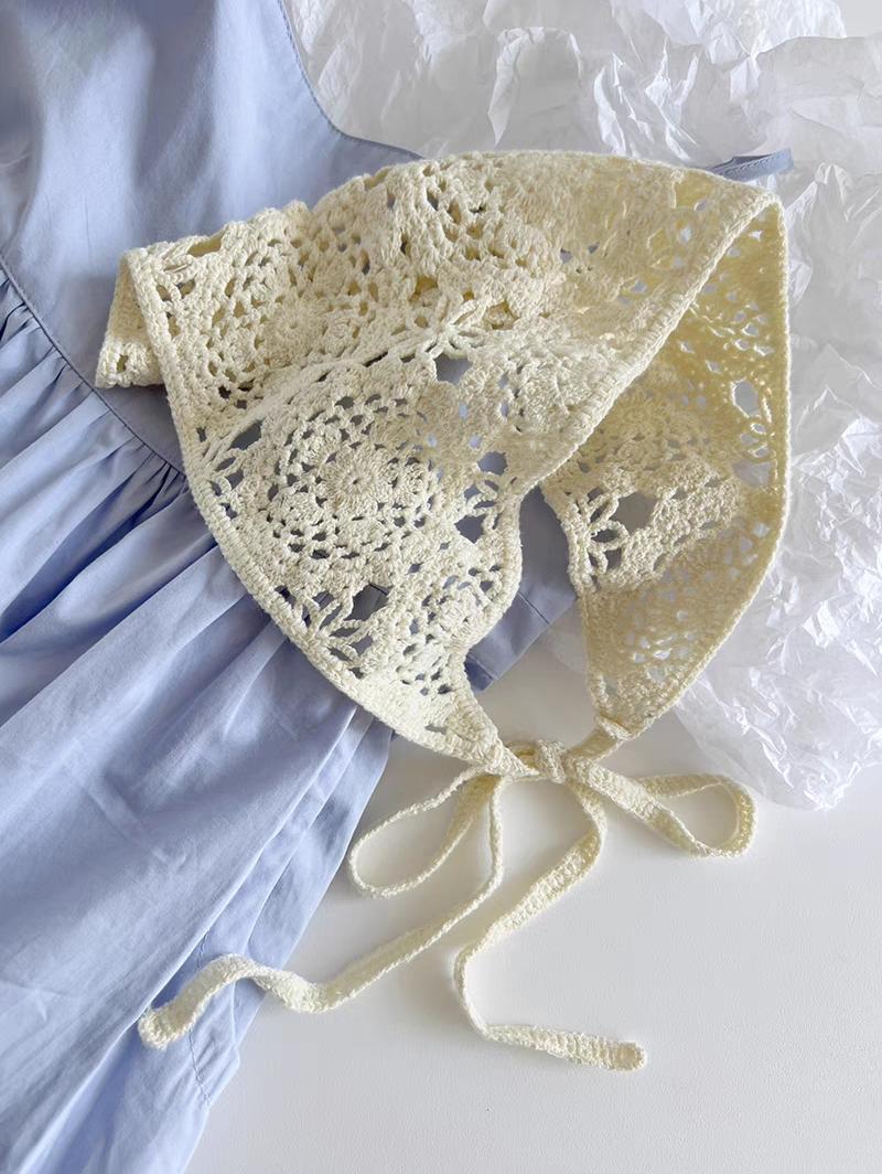 Vintage Handgemachtes Häkel-Strick-Bandana-Dreieckstuch-Stirnband-Haar-Schal - Image 5