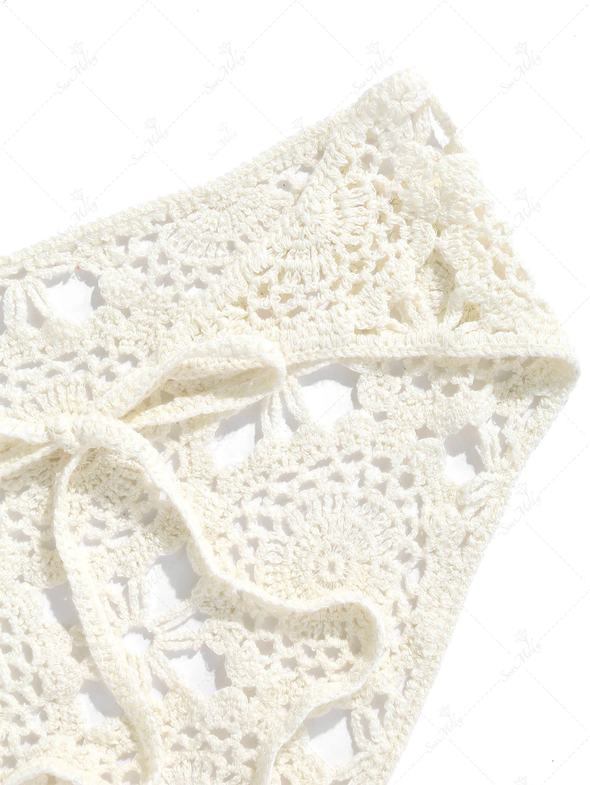 Vintage Handgemachtes Häkel-Strick-Bandana-Dreieckstuch-Stirnband-Haar-Schal - Image 8