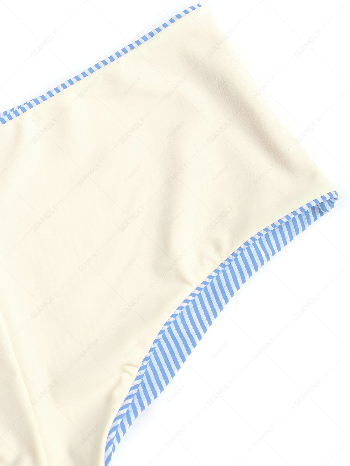 Gestreifte, hochgeschnittene Bikinihose mit mittlerer Bedeckung - Image 11