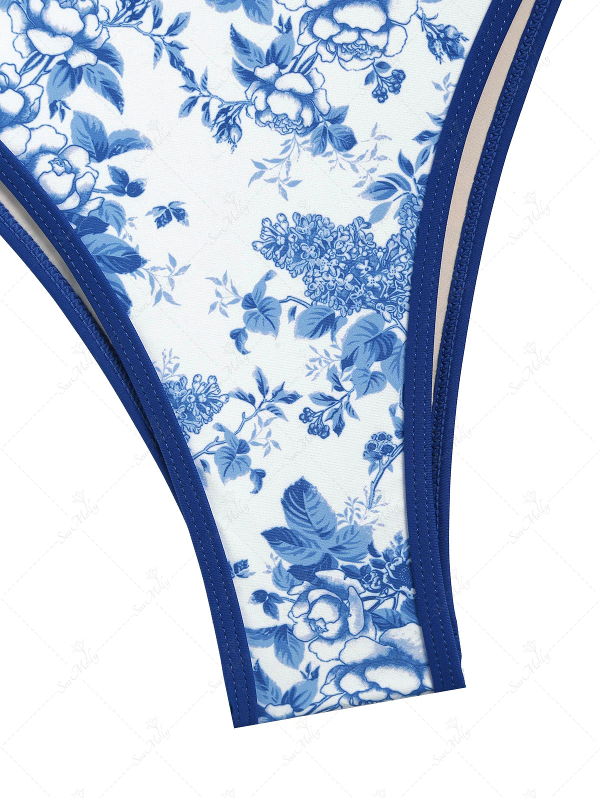 Seamolly – Triangel-Bikiniset mit Neckholder und Blumenmuster im Vintage-Stil mit Schleife und Blumenmuster - Image 11