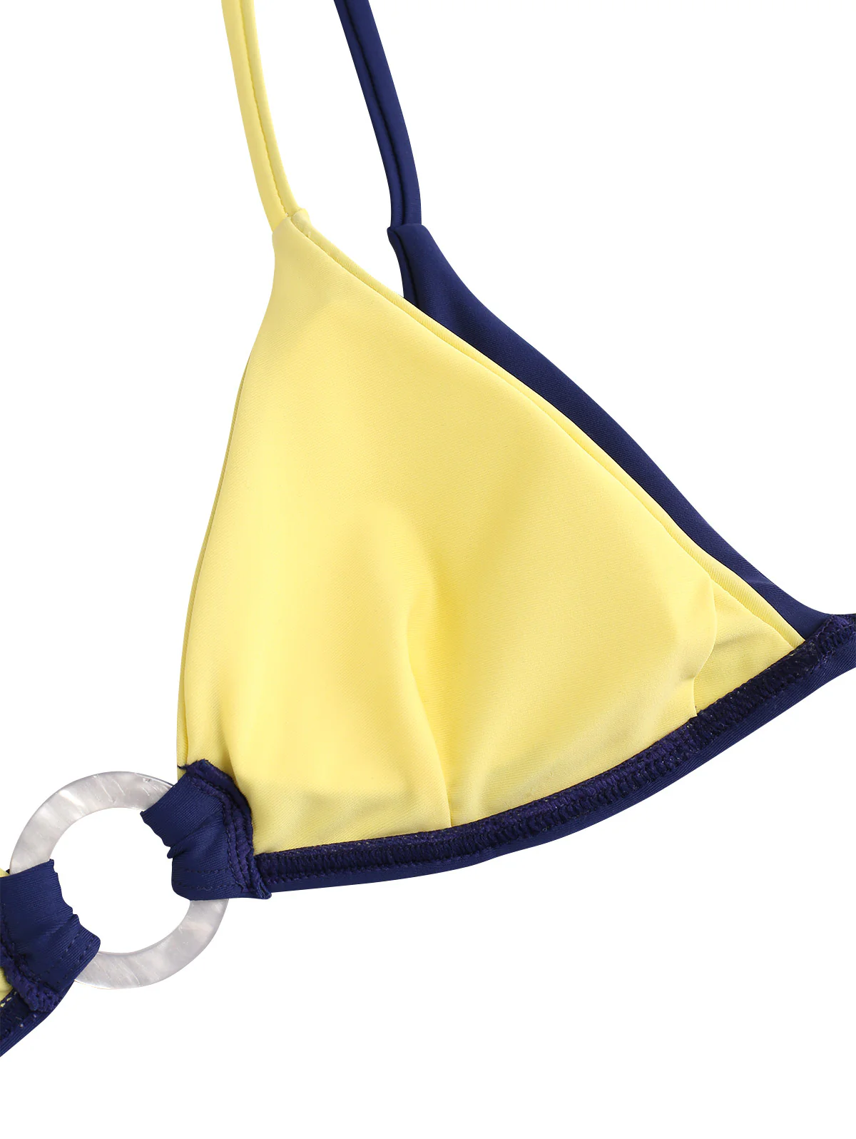 Seamolly Colorblock Zweifarbiger O-Ring Doppellagiger Bikini-Satz - Image 4