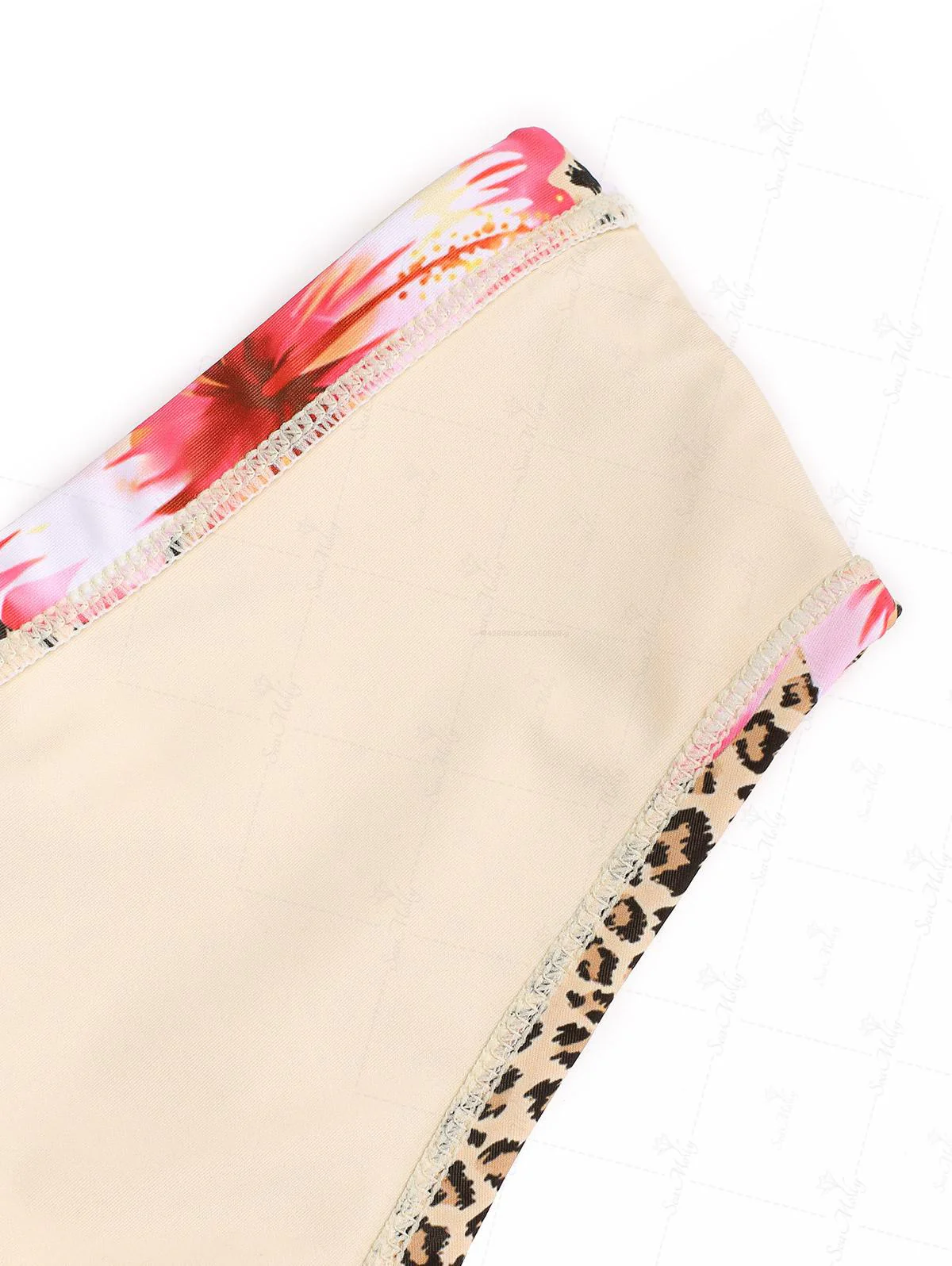 Seamolly Bikinihose mit Leoparden- und Blumenmuster, freche Badeshorts - Image 10