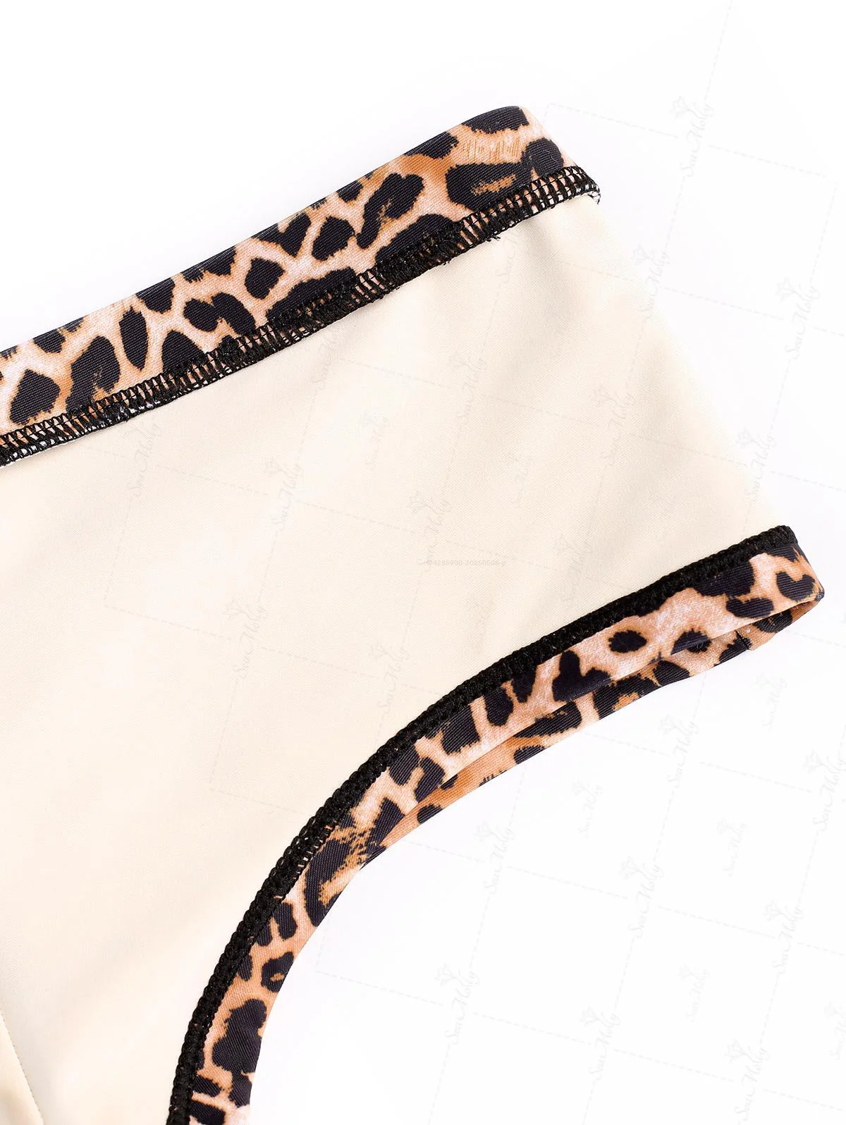 Seamolly Bikinihose mit Leopardenmuster und Schleife, niedrige Passform, freche Badeshorts - Image 12