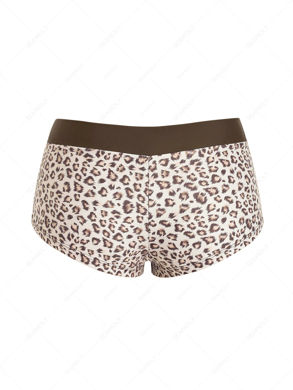 Seamolly 3-teiliges Bikini-Set mit Leopardenmuster, doppellagig, frech geschnitten, kurze Shorts - Image 10