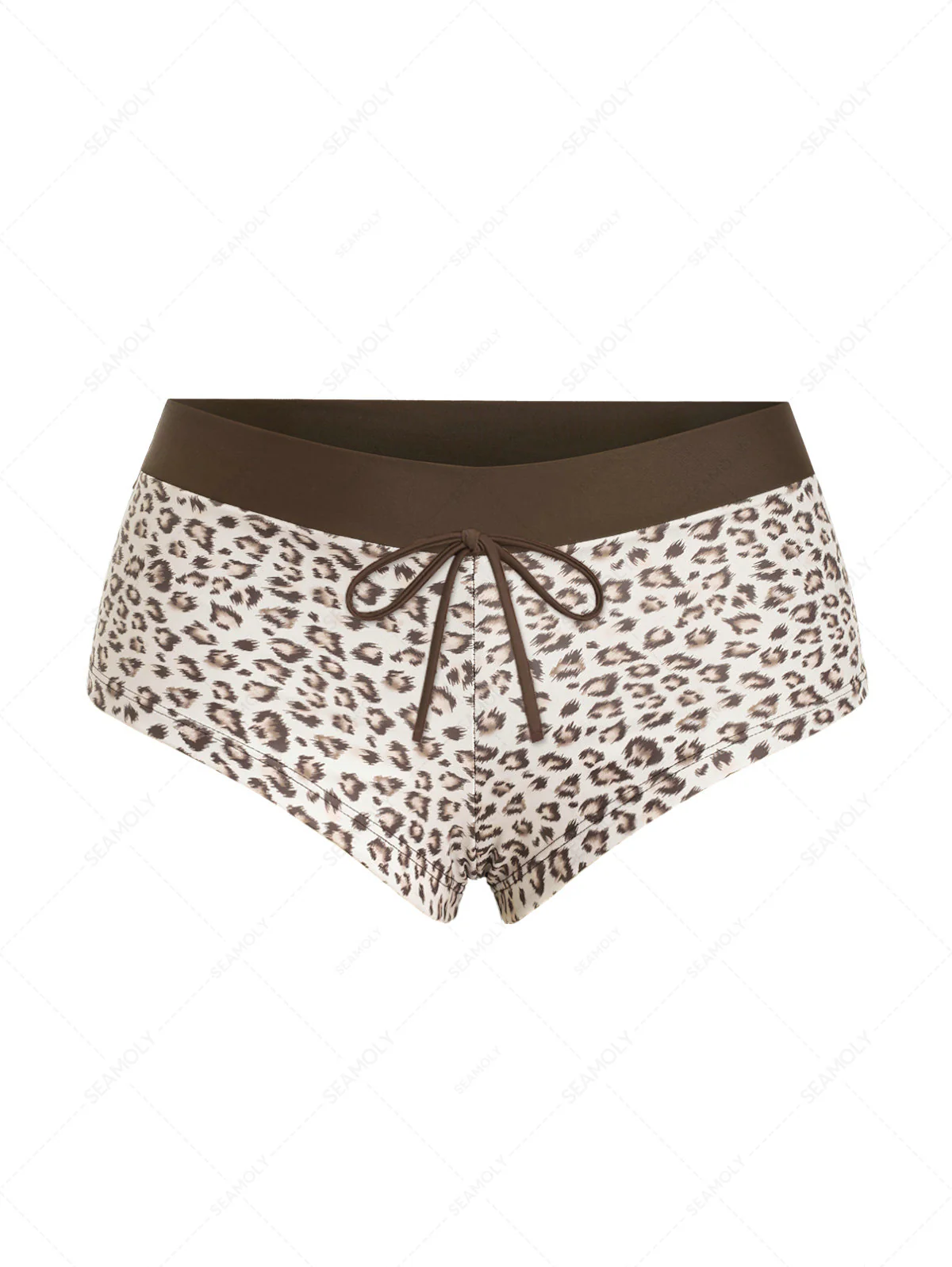 Seamolly 3-teiliges Bikini-Set mit Leopardenmuster, doppellagig, frech geschnitten, kurze Shorts - Image 9