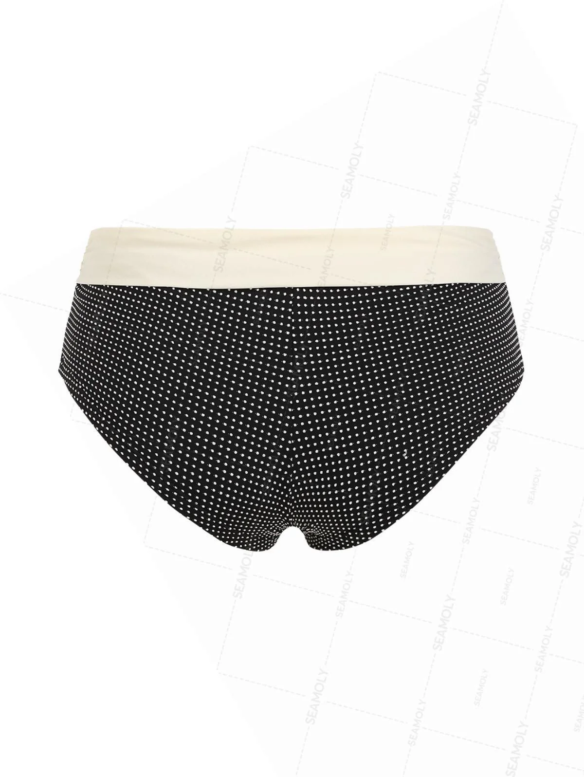 Seamolly 3-teiliges Bikini-Set mit Nadelpunktmuster, Jacquard-Spitze, Schleife, Dreiecksausschnitt und frechem Schnitt - Image 19