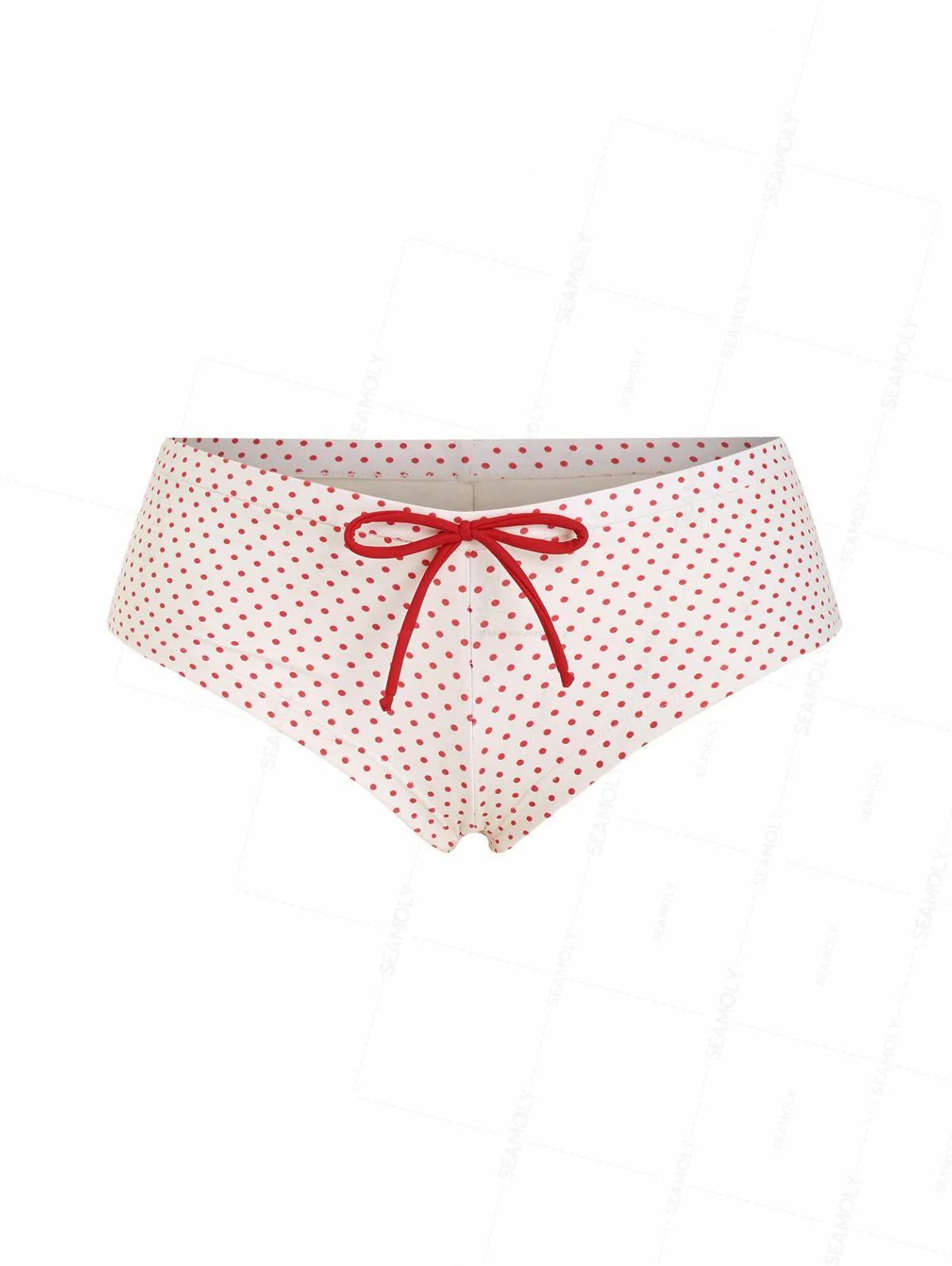 Seamolly 3-teiliges Bikini-Set mit Polka-Dots, Spitze, Schleife und Triangel-Ausschnitt - Image 10