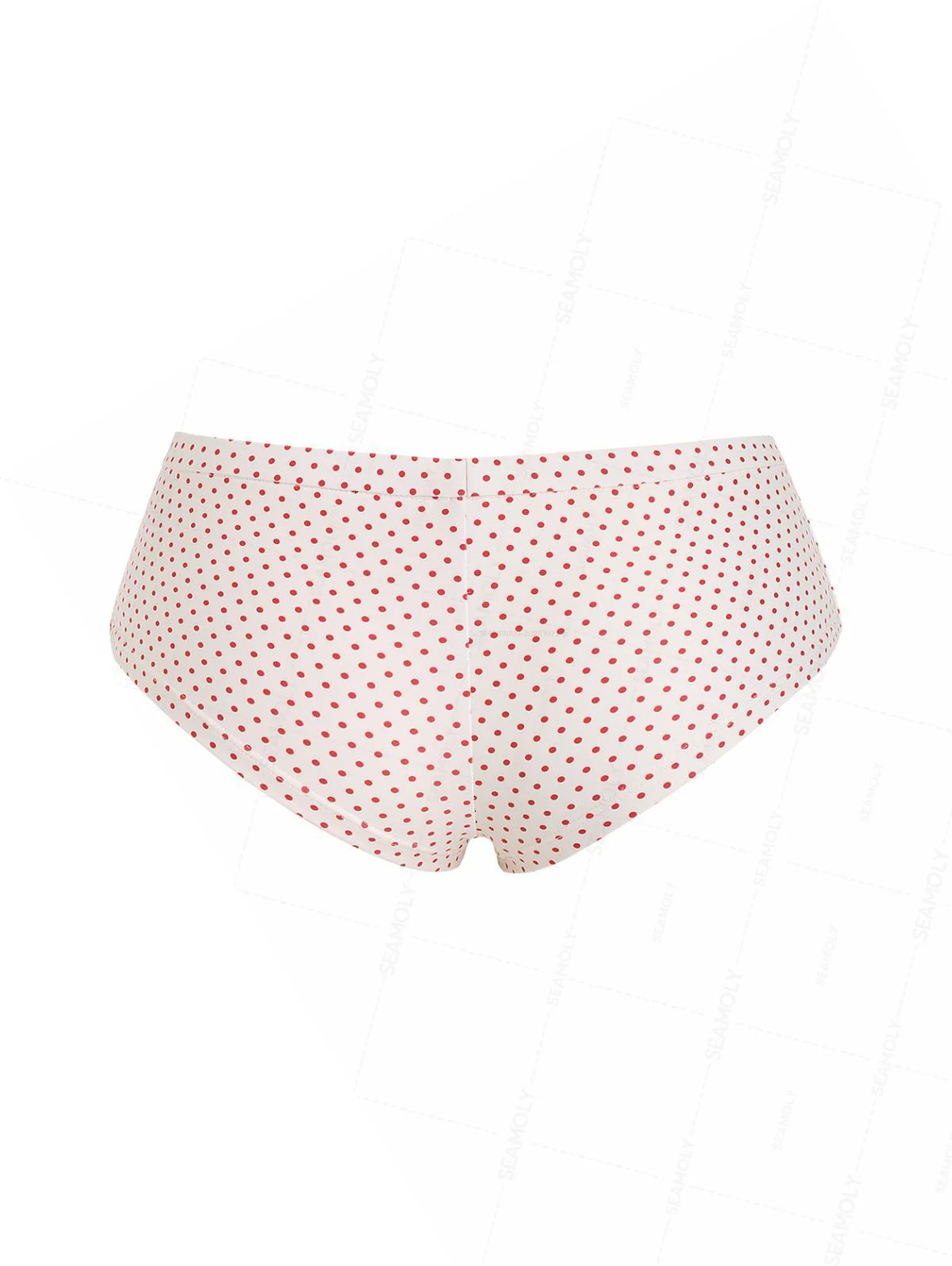 Seamolly 3-teiliges Bikini-Set mit Polka-Dots, Spitze, Schleife und Triangel-Ausschnitt - Image 11