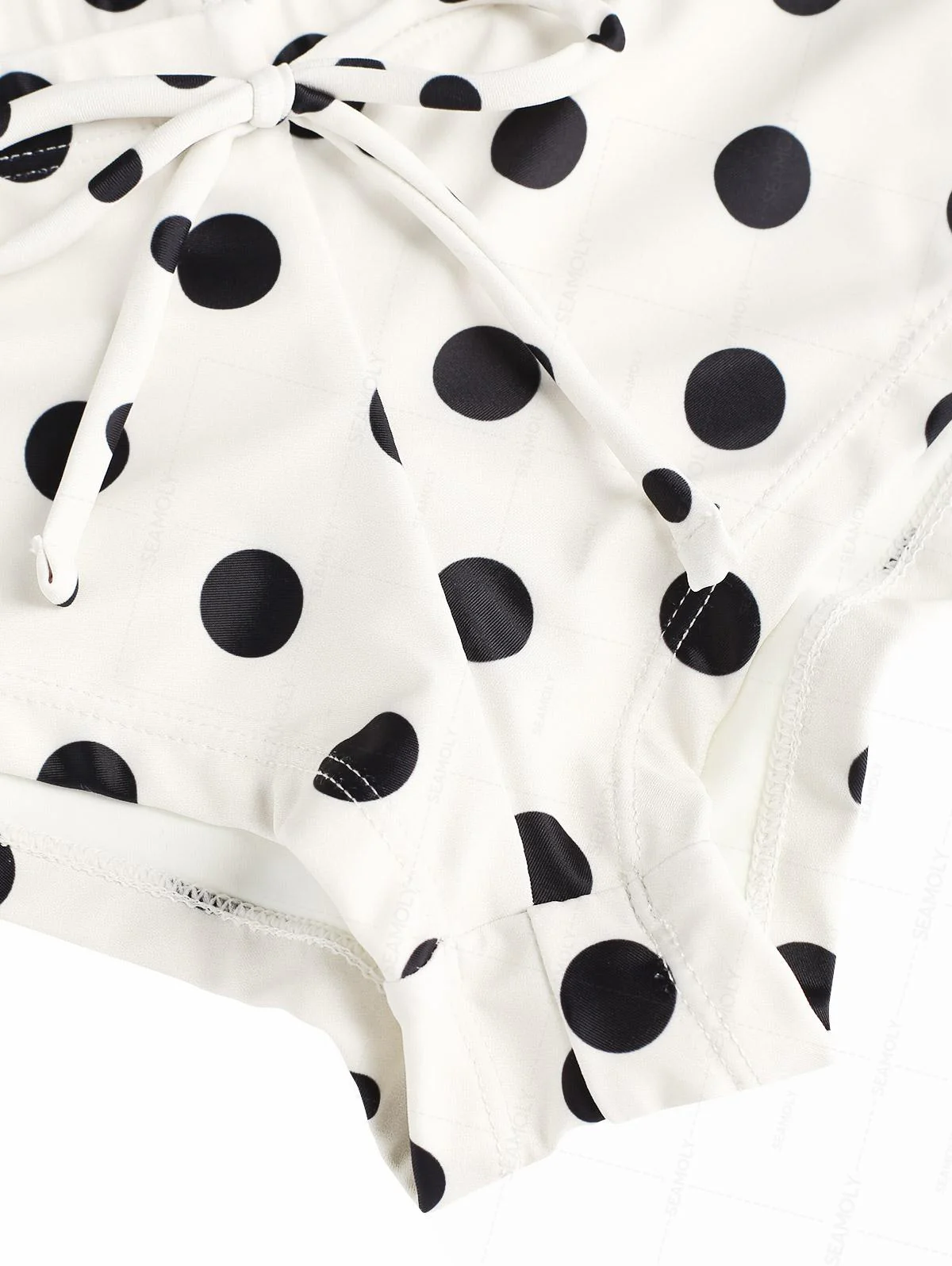 Seamolly 3-teiliges Triangel-Bikini-Set mit Polka-Dot-Picot-Besatz - Image 13