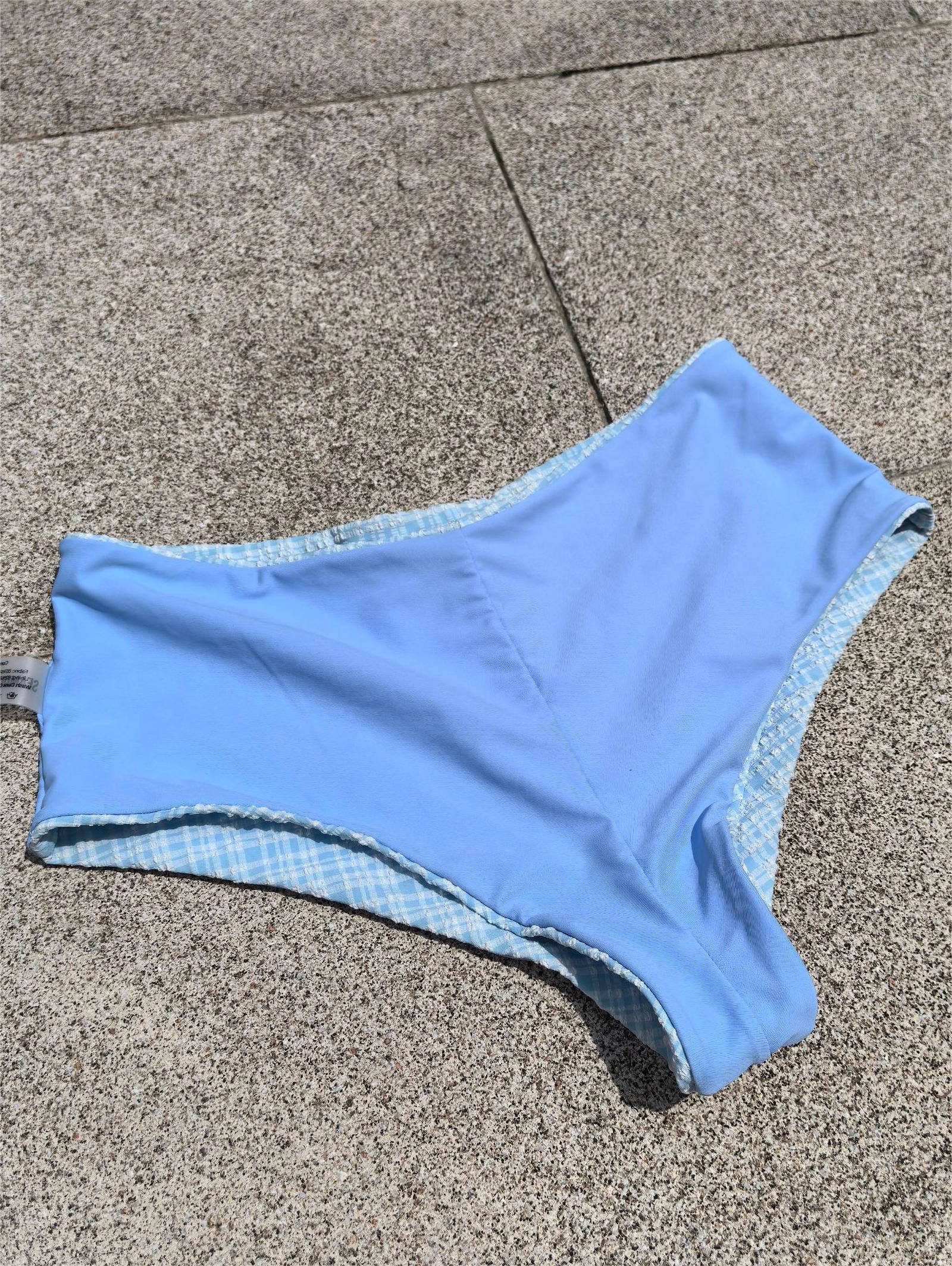 Seamolly Vintage Gingham Bikinihose, freche Badeshorts - Image 3