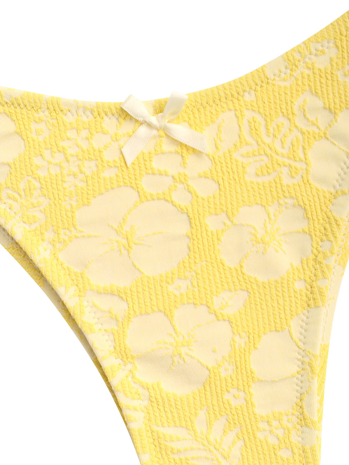 Seamolly Bikini-Set aus recyceltem Jacquard-Stoff mit Schleife und frechem Design - Image 9