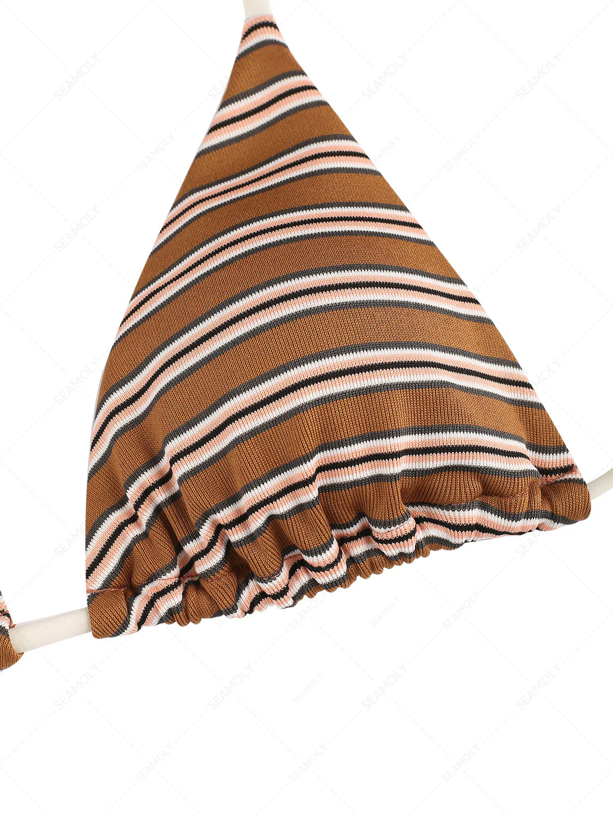 Seamolly Bikini-Set mit Streifen, Neckholder-Triangel-Top und frechem brasilianischem Höschen - Image 3