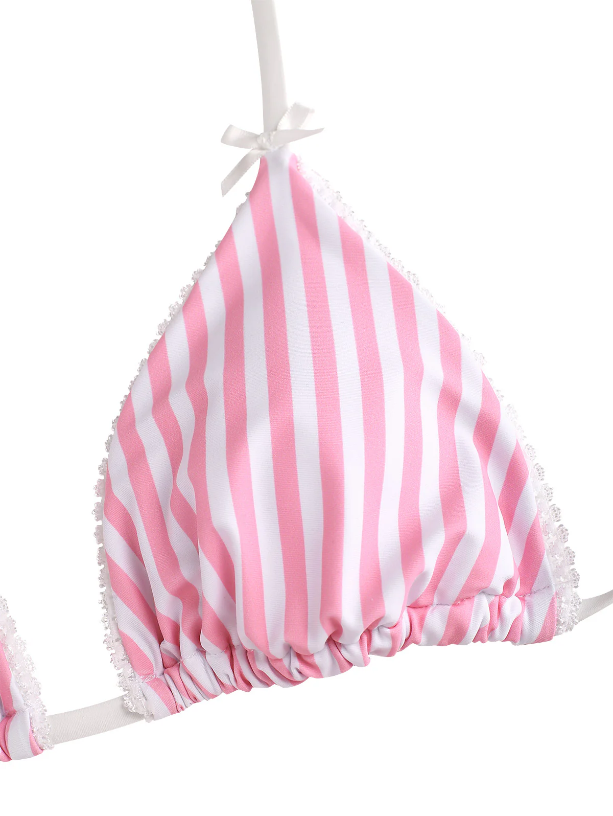 Seamolly Bikini-Set mit gestreiftem Spitzen-Triangel-Top und frechem brasilianischem Höschen - Image 9