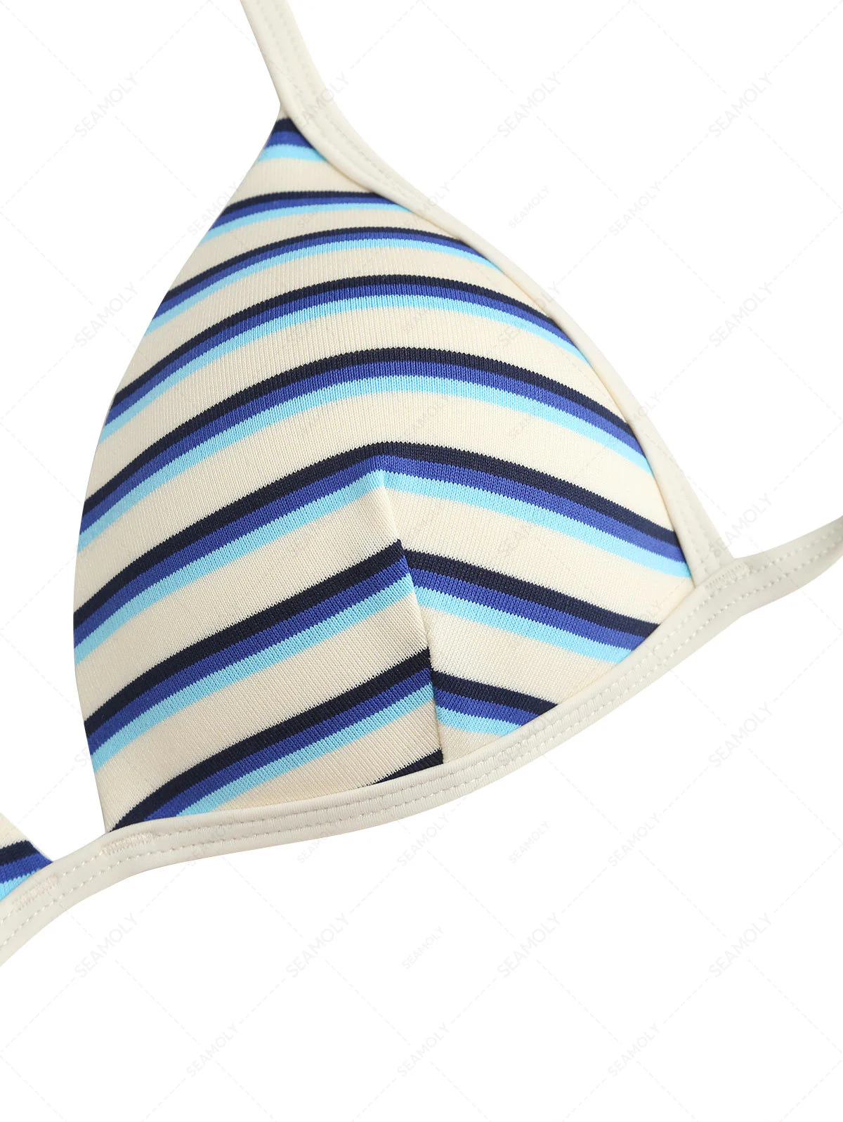 Seamolly Bikini-Set mit Streifen, Dreieck-Push-Up-Oberteil und frechem brasilianischem Höschen - Image 7