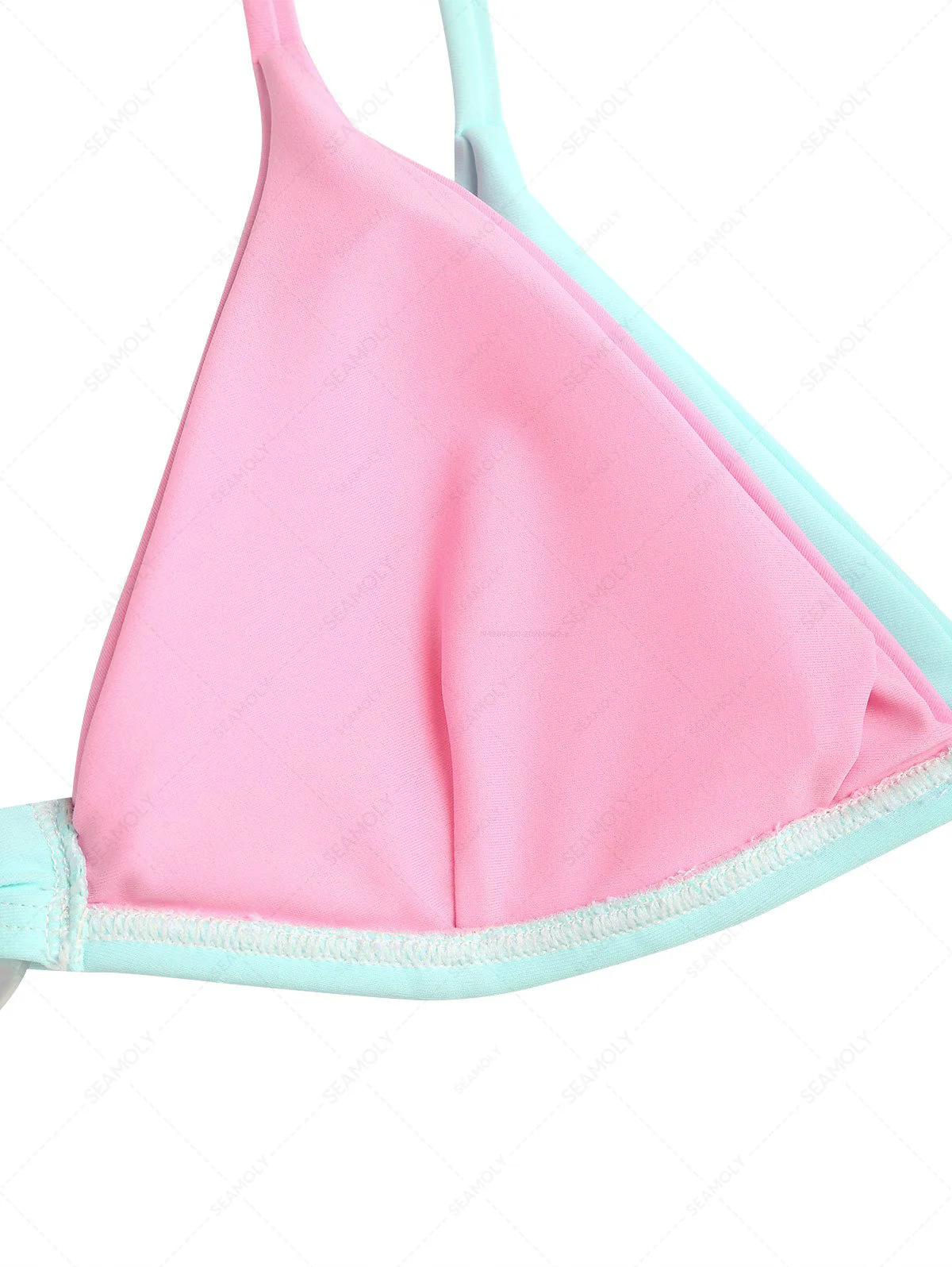 Seamolly 3-teiliger Badeanzug – Colorblock-Bikini-Set mit zweifarbigem O-Ring-Detail und passendem Überwurfrock - Image 5
