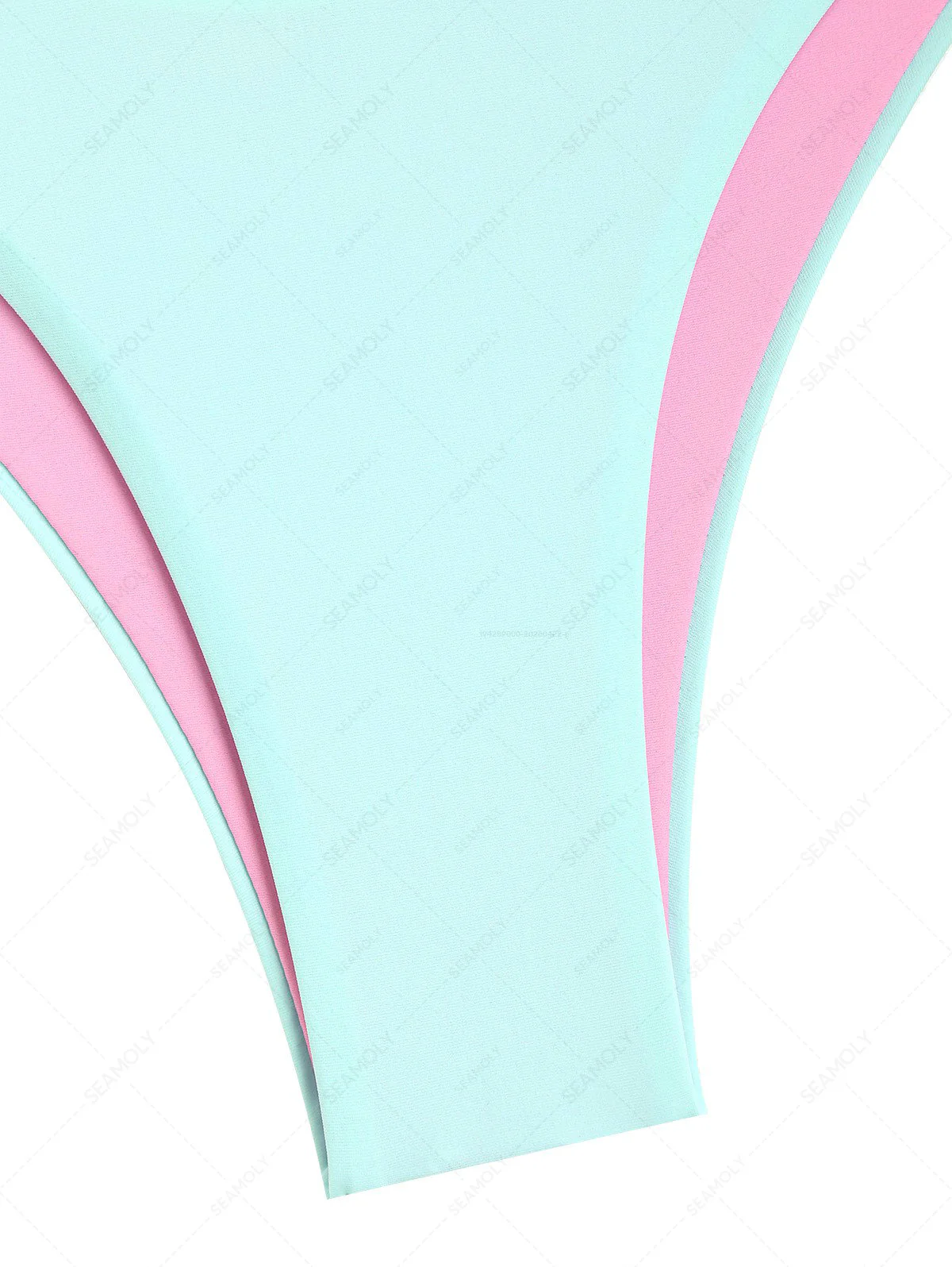 Seamolly 3-teiliger Badeanzug – Colorblock-Bikini-Set mit zweifarbigem O-Ring-Detail und passendem Überwurfrock - Image 7