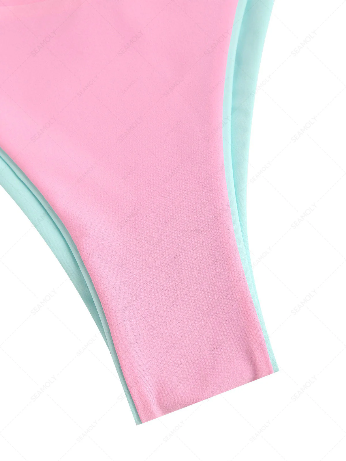 Seamolly 3-teiliger Badeanzug – Colorblock-Bikini-Set mit zweifarbigem O-Ring-Detail und passendem Überwurfrock - Image 8