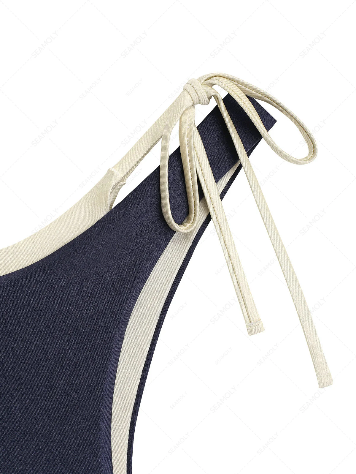 Seamolly 3-teiliges zweifarbiges O-Ring-Doppellagen-Bikini-Set mit frechen Boyshorts - Image 9