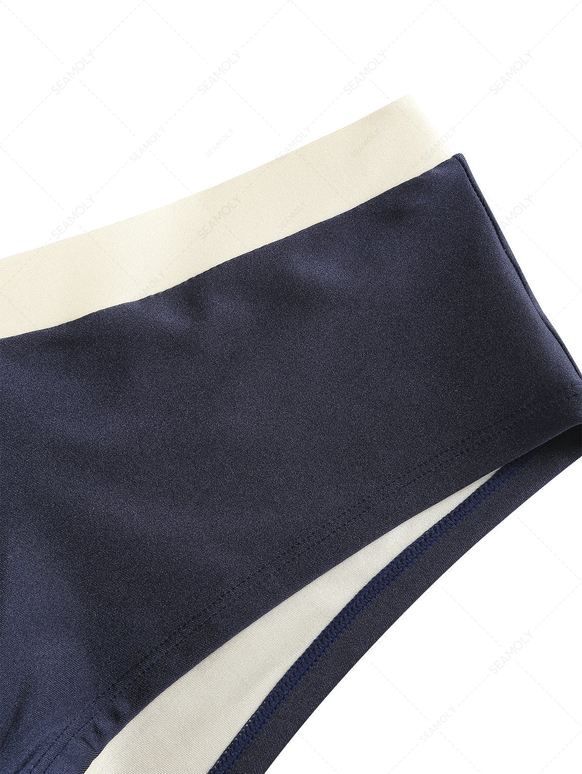 Seamolly 3-teiliges zweifarbiges O-Ring-Doppellagen-Bikini-Set mit frechen Boyshorts - Image 13