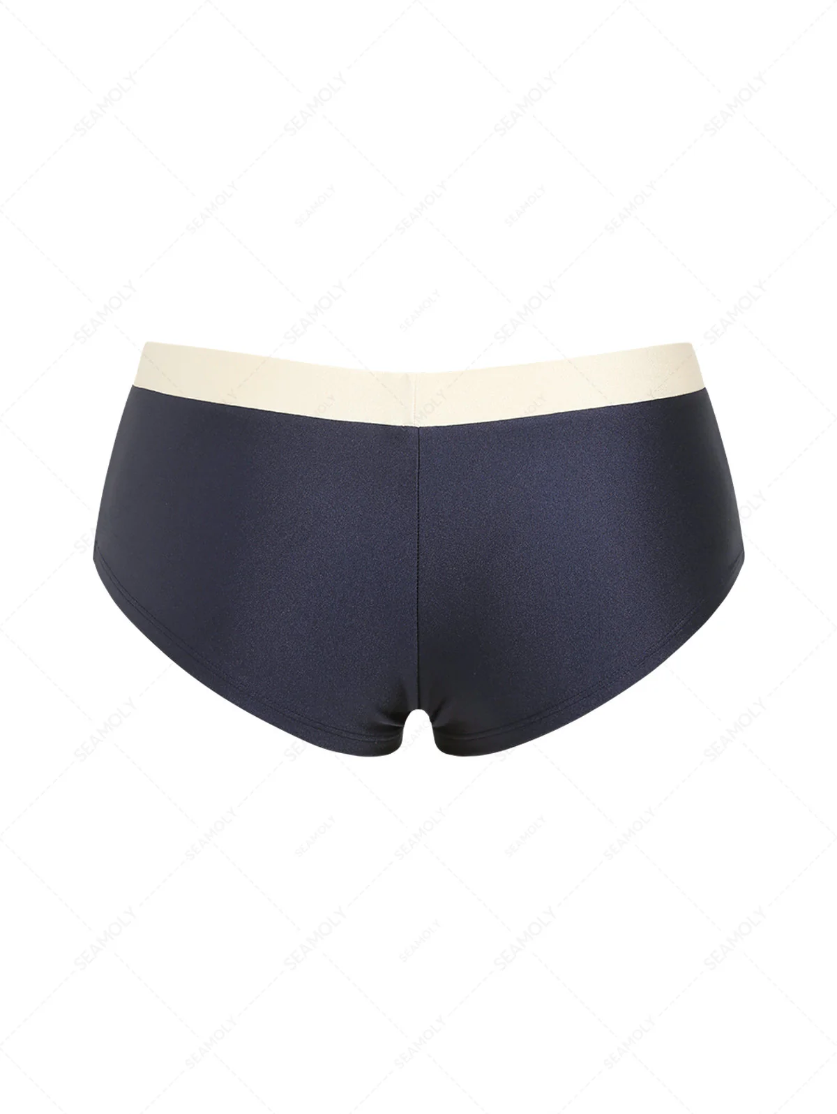 Seamolly 3-teiliges zweifarbiges O-Ring-Doppellagen-Bikini-Set mit frechen Boyshorts - Image 12