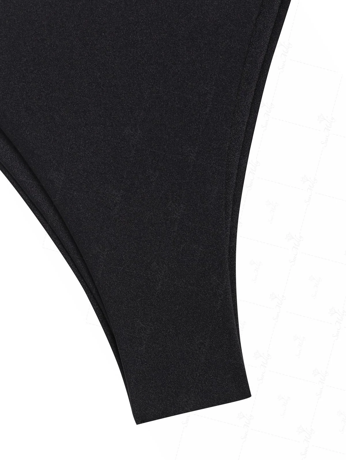 Seamolly Schwarzer Bikini mit glänzenden Strasssteinen und Metalldekor - Image 13
