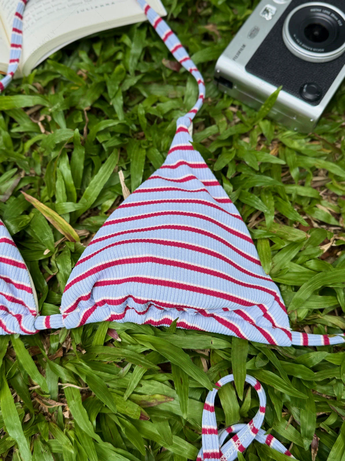 Seamolly Bikini-Set mit Streifenmuster, Triangel-Top und doppellagigen, frechen Boyshorts - Image 3