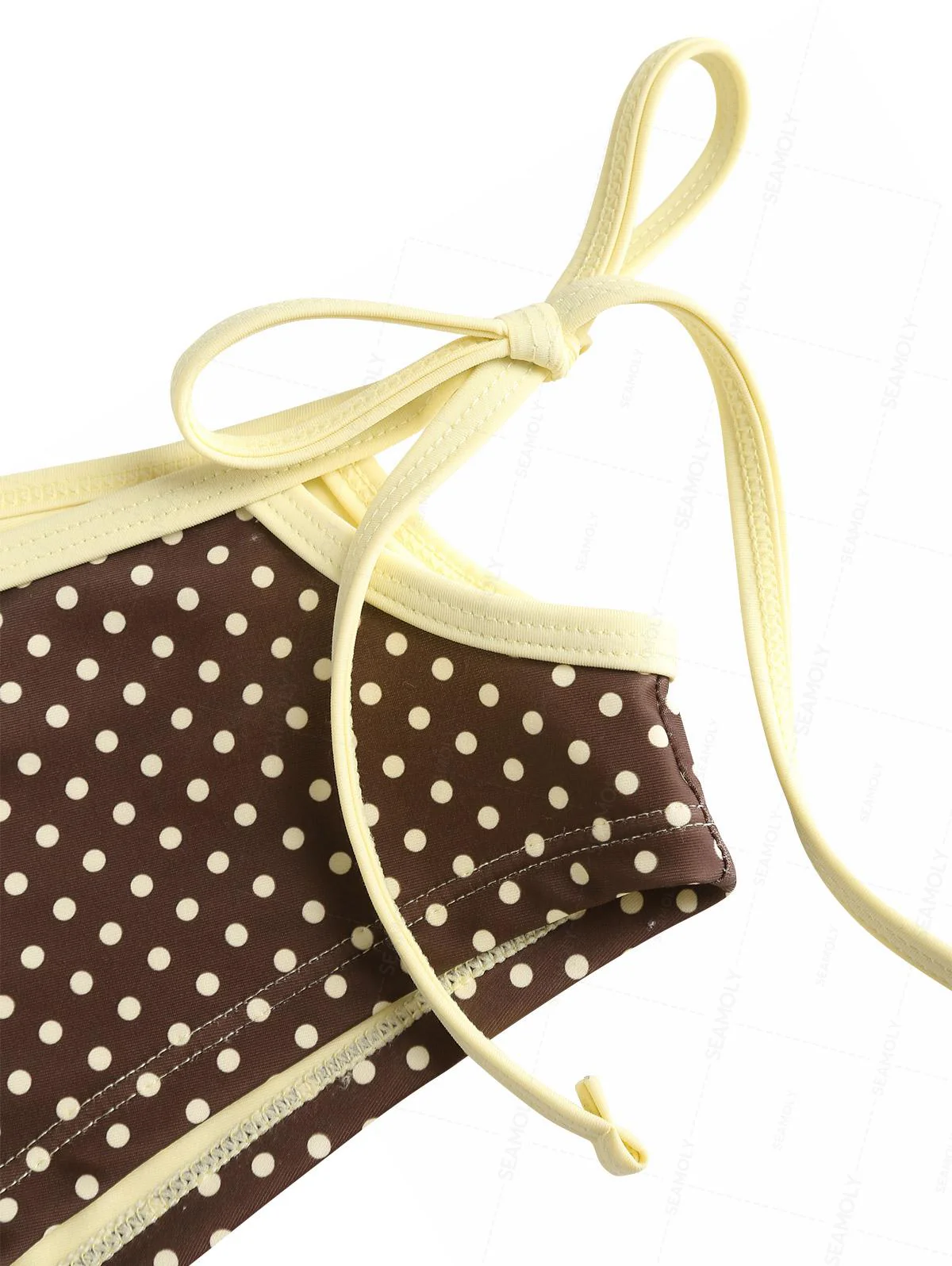 Seamolly Bikini-Set mit Polka-Dots, kontrastfarbenen Einfassungen, Cut-outs und frechen Boyshorts - Image 7