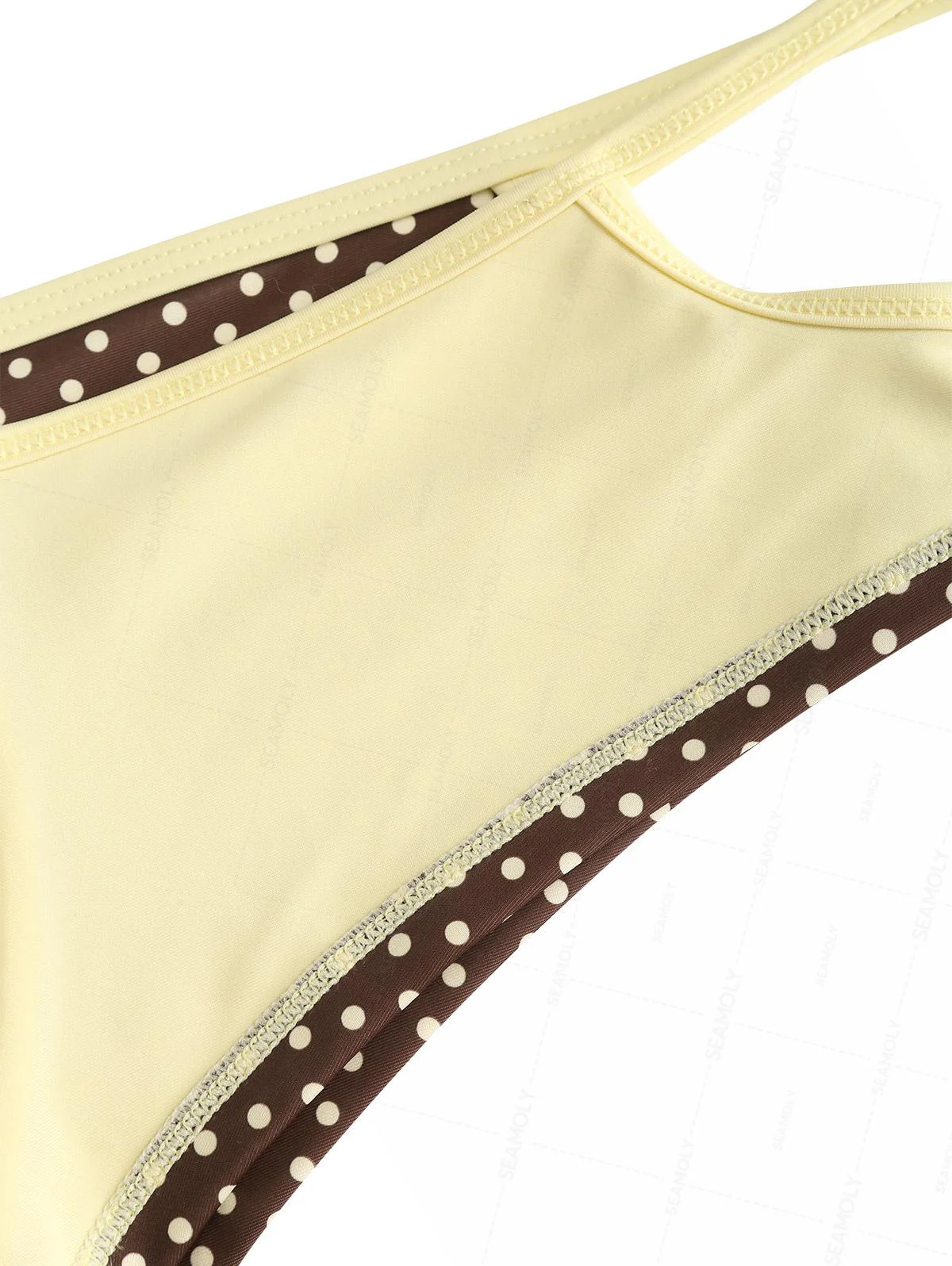 Seamolly Bikini-Set mit Polka-Dots, kontrastfarbenen Einfassungen, Cut-outs und frechen Boyshorts - Image 8