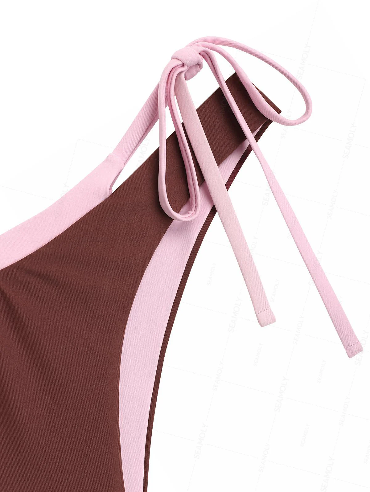 Seamolly Colorblock Zweifarbiger O-Ring Doppellagiger Bikini-Satz - Image 5