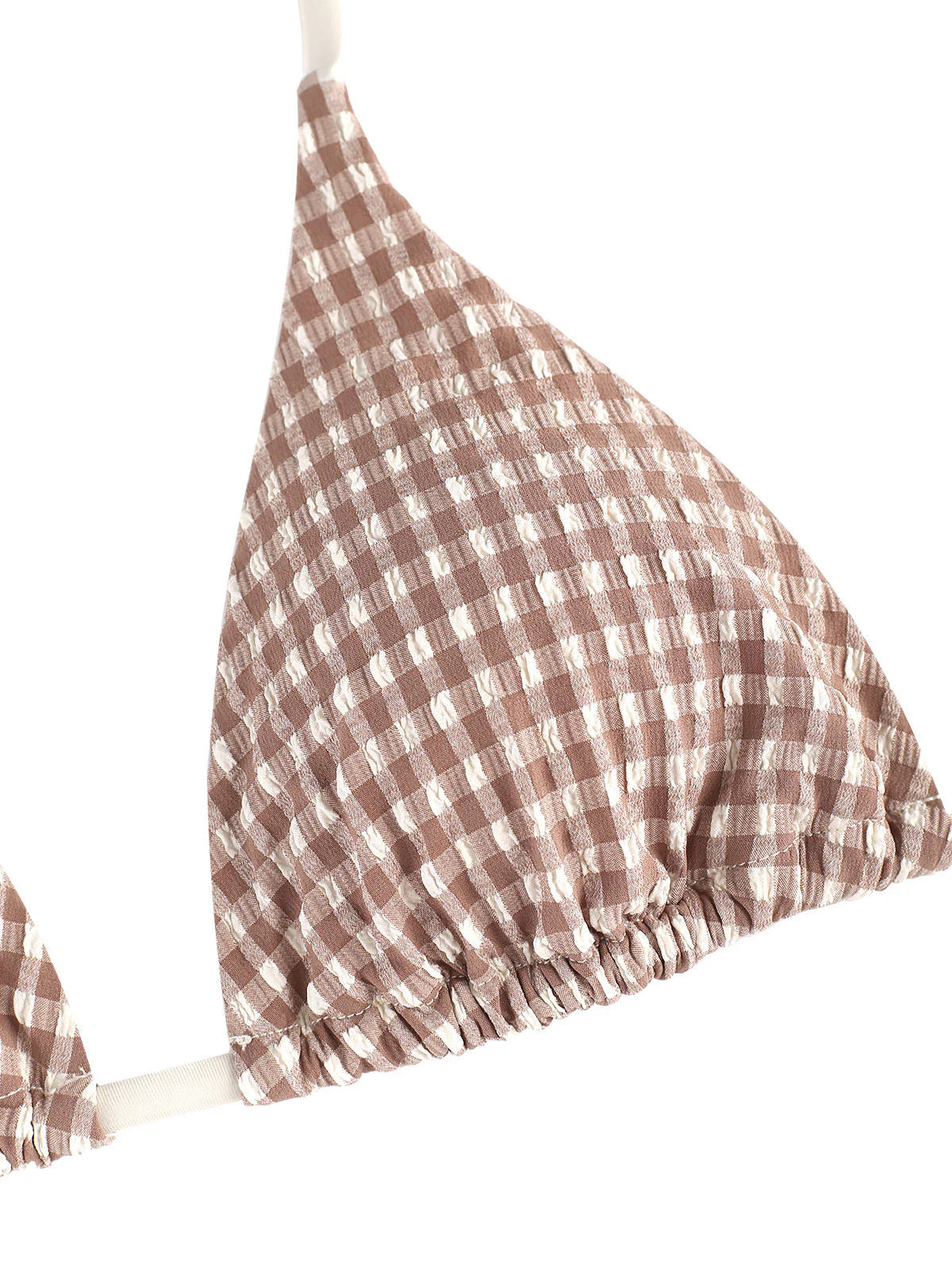 Seamolly Gingham Neckholder-Triangel-Bikini-Set mit Boyshorts - Image 7