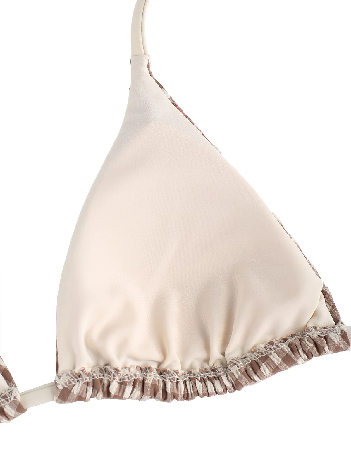 Seamolly Gingham Neckholder-Triangel-Bikini-Set mit Boyshorts - Image 8