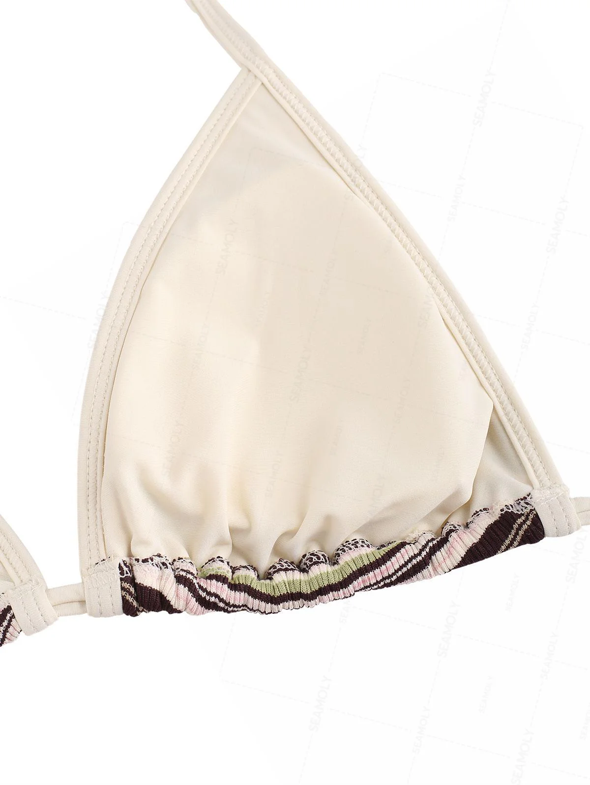Seamolly Bikini-Set mit kontrastfarbenem Einfassband, Rippstrick, Streifen und frechem Schnitt - Image 4