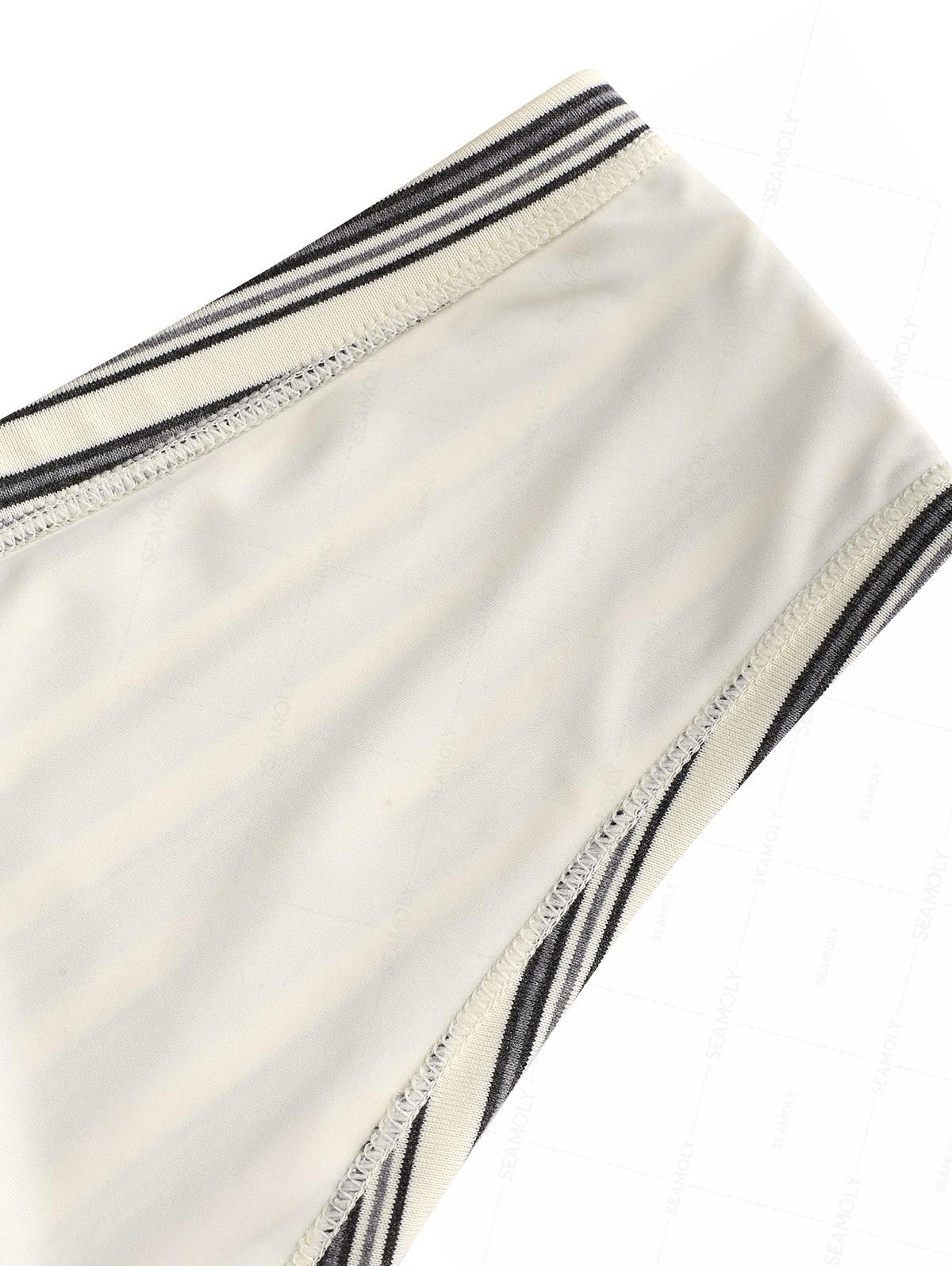 Seamolly Bikinihose mit Streifen, Rippen und Schleife, freche Badeshorts - Image 5