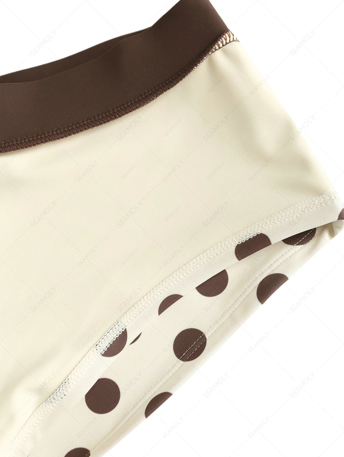 Seamolly Bikini-Set mit Polka-Dot-Verzierung, Perlenstickerei und kontrastierender Einfassung, frechen Boyshorts - Image 5