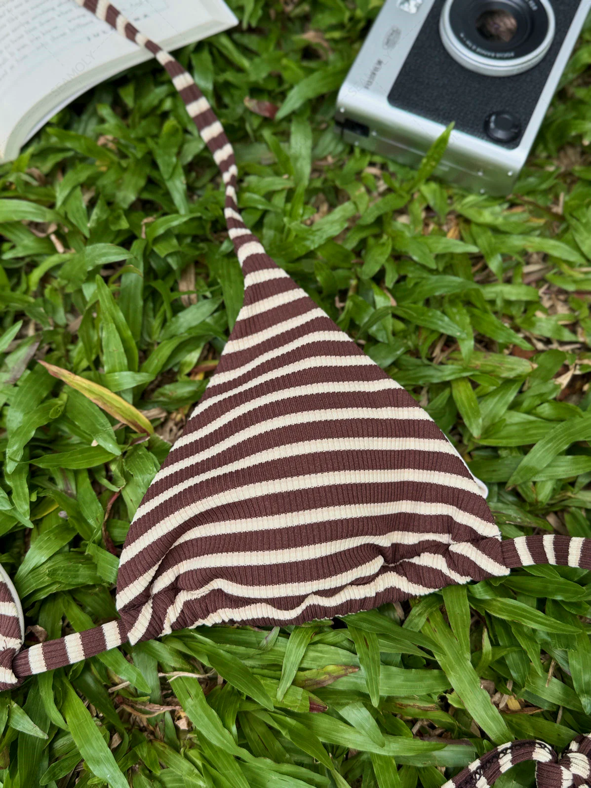 Seamolly Bikini-Set mit Streifenmuster, Triangel-Top und doppellagigen, frechen Boyshorts - Image 3