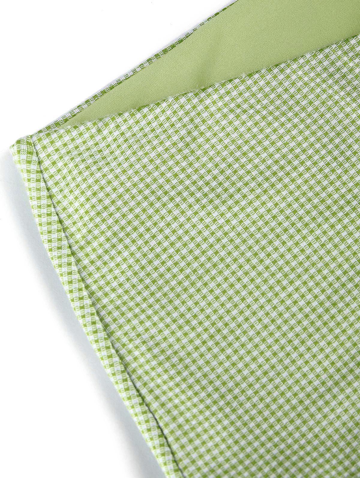 Seamolly Grünes Vichy-Bikini-Höschen, freche Badeshorts - Image 5