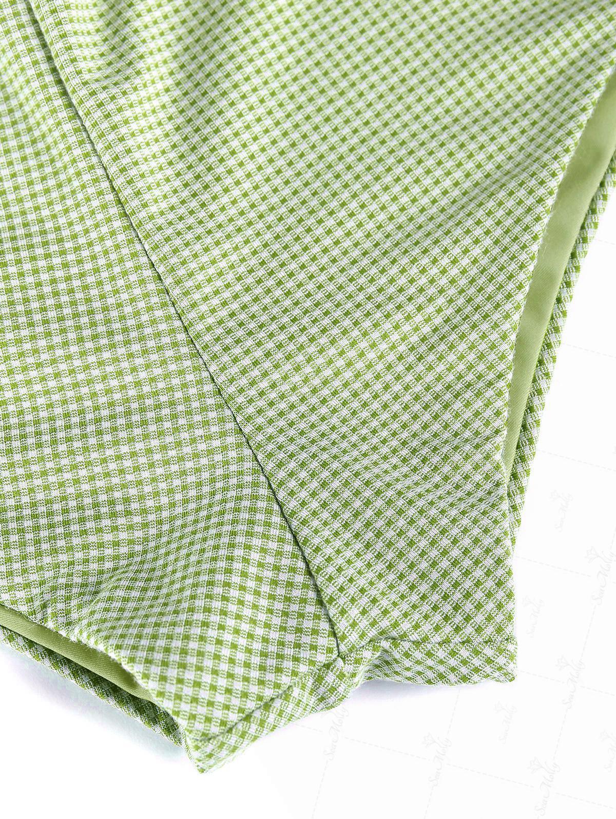 Seamolly Grünes Vichy-Bikini-Höschen, freche Badeshorts - Image 6