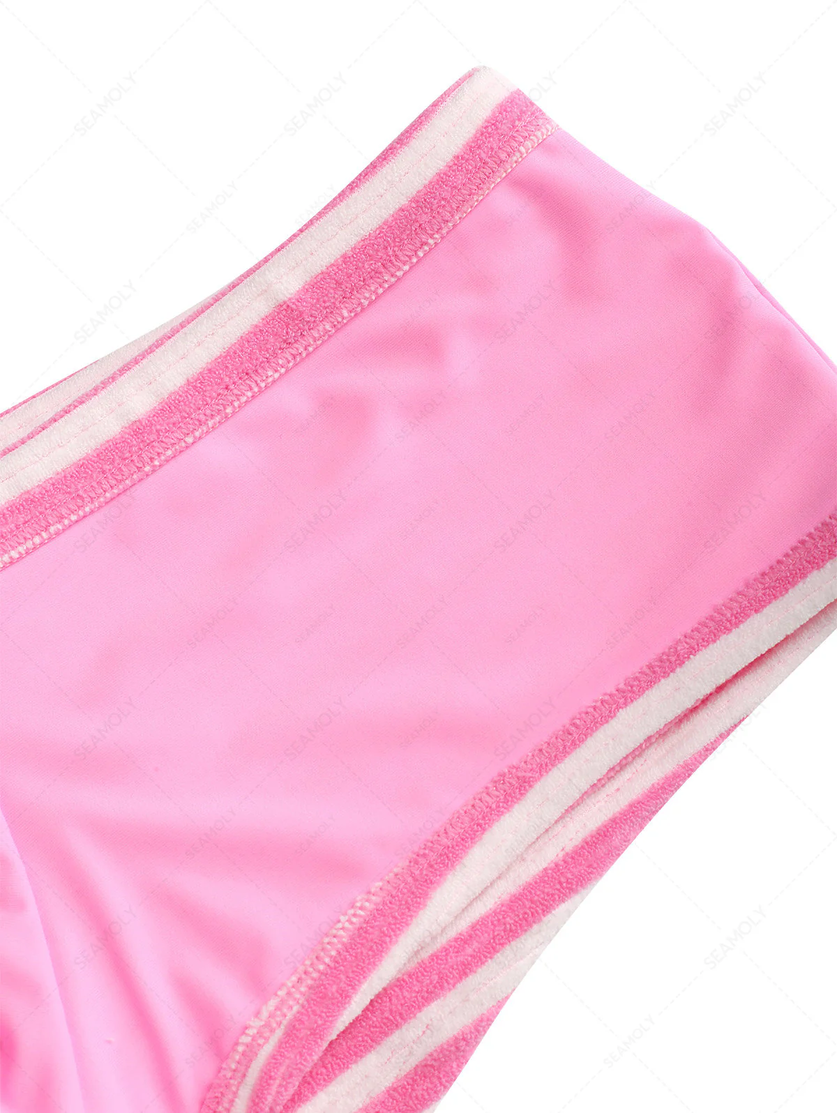 Seamolly Frottee-Bikini-Set mit Streifen und kontrastierender Einfassung, frechen Boyshorts - Image 9