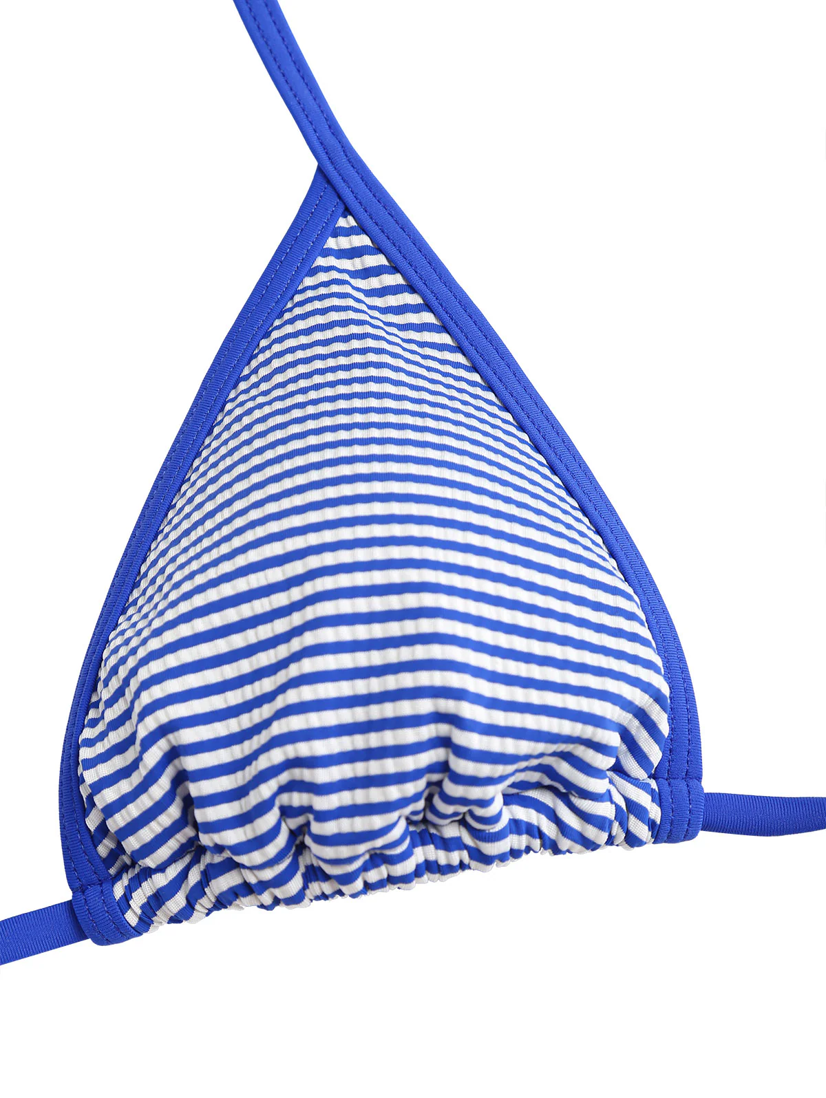 Seamolly Bikini-Set mit Streifen, kontrastfarbener Einfassung und gerafftem Schößchen - Image 3
