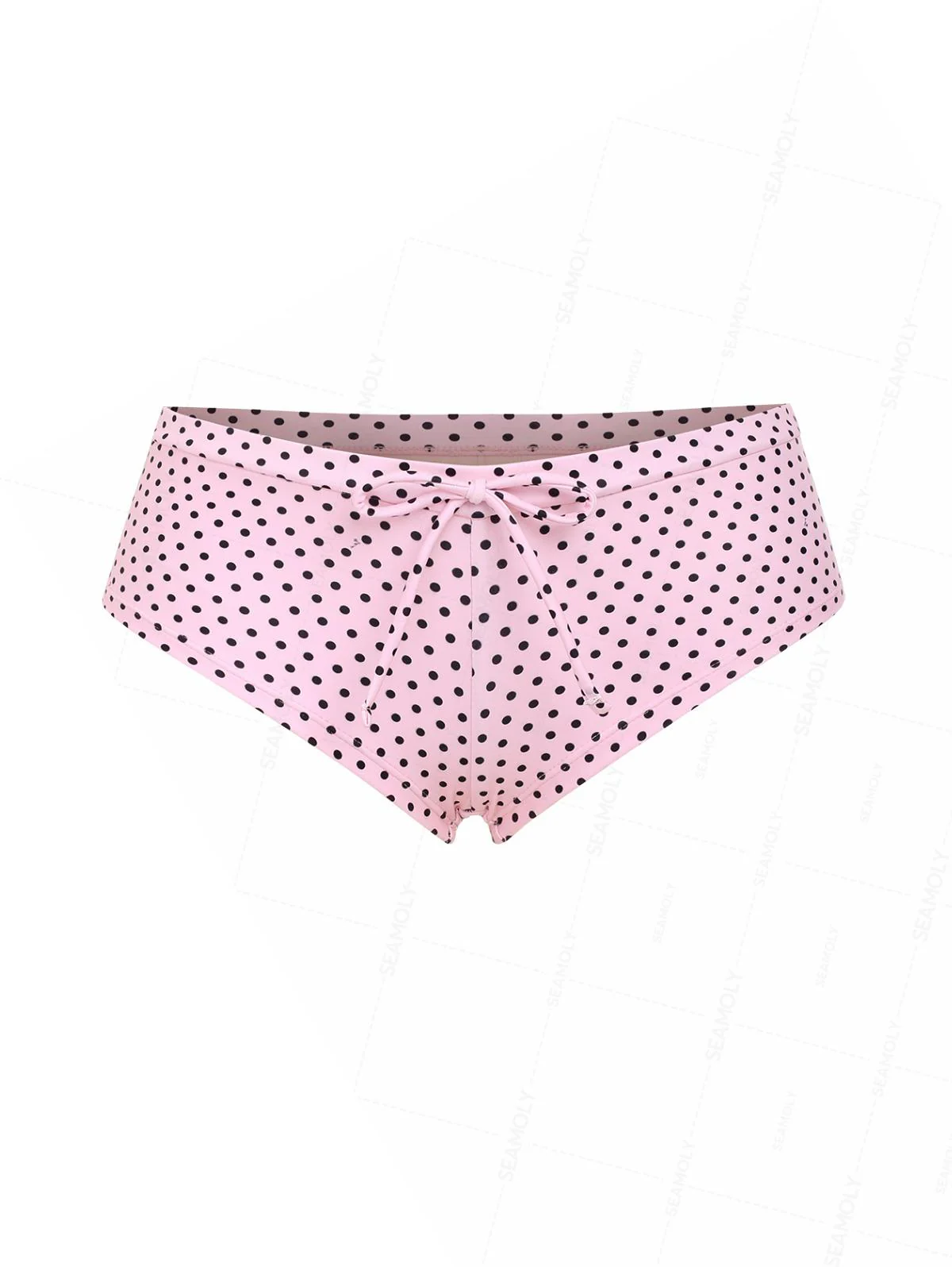 Seamolly 3-teiliges Bikini-Set mit Polka-Dots, Spitze, Schleife, Bügeln und frechem Schnitt - Image 7