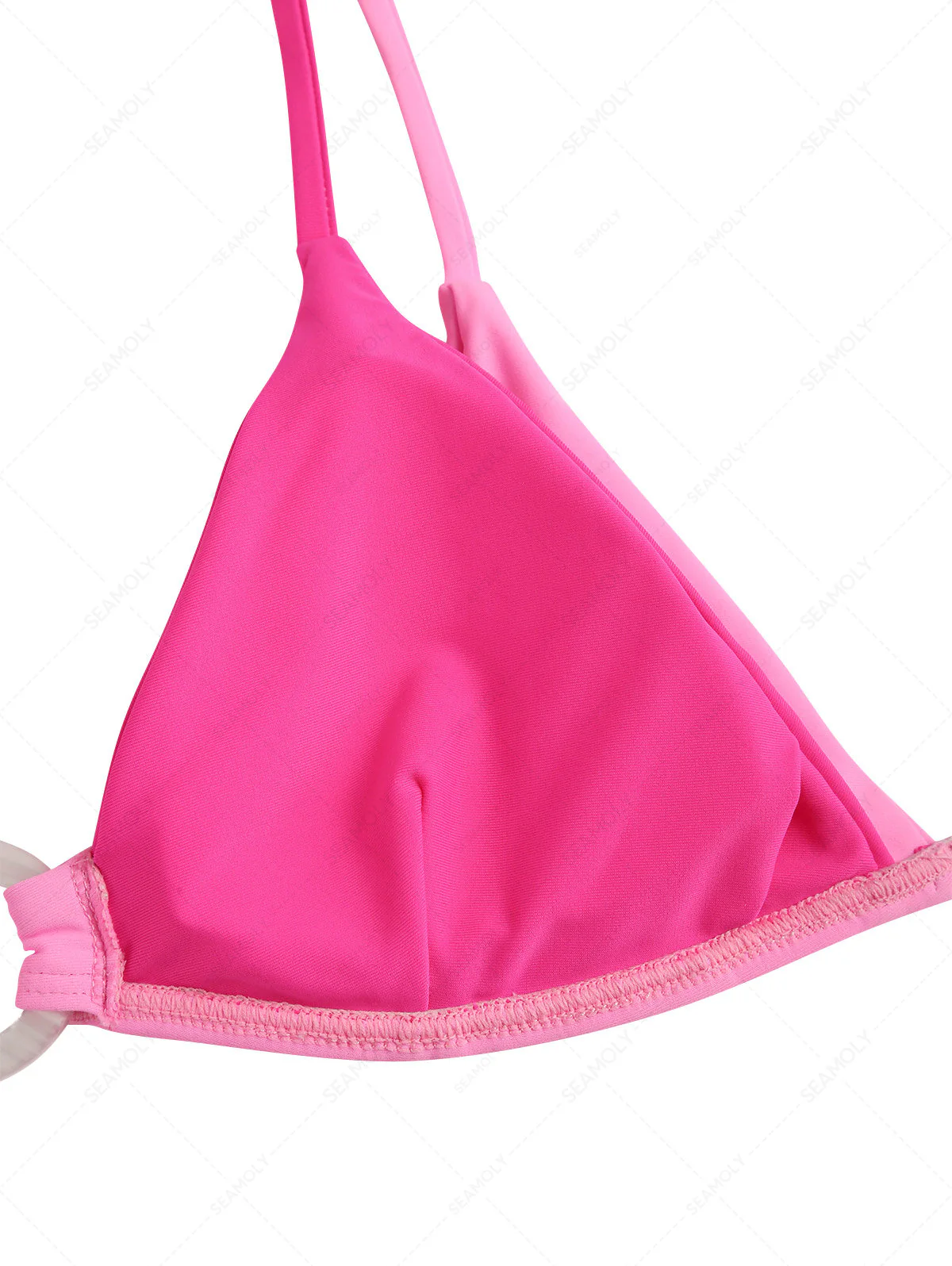 Seamolly Colorblock Zweifarbiger O-Ring Doppellagiger Bikini-Satz - Image 4