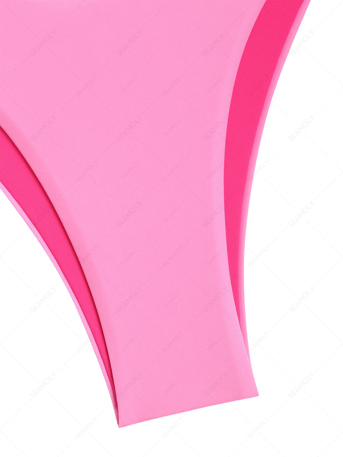Seamolly Colorblock Zweifarbiger O-Ring Doppellagiger Bikini-Satz - Image 5