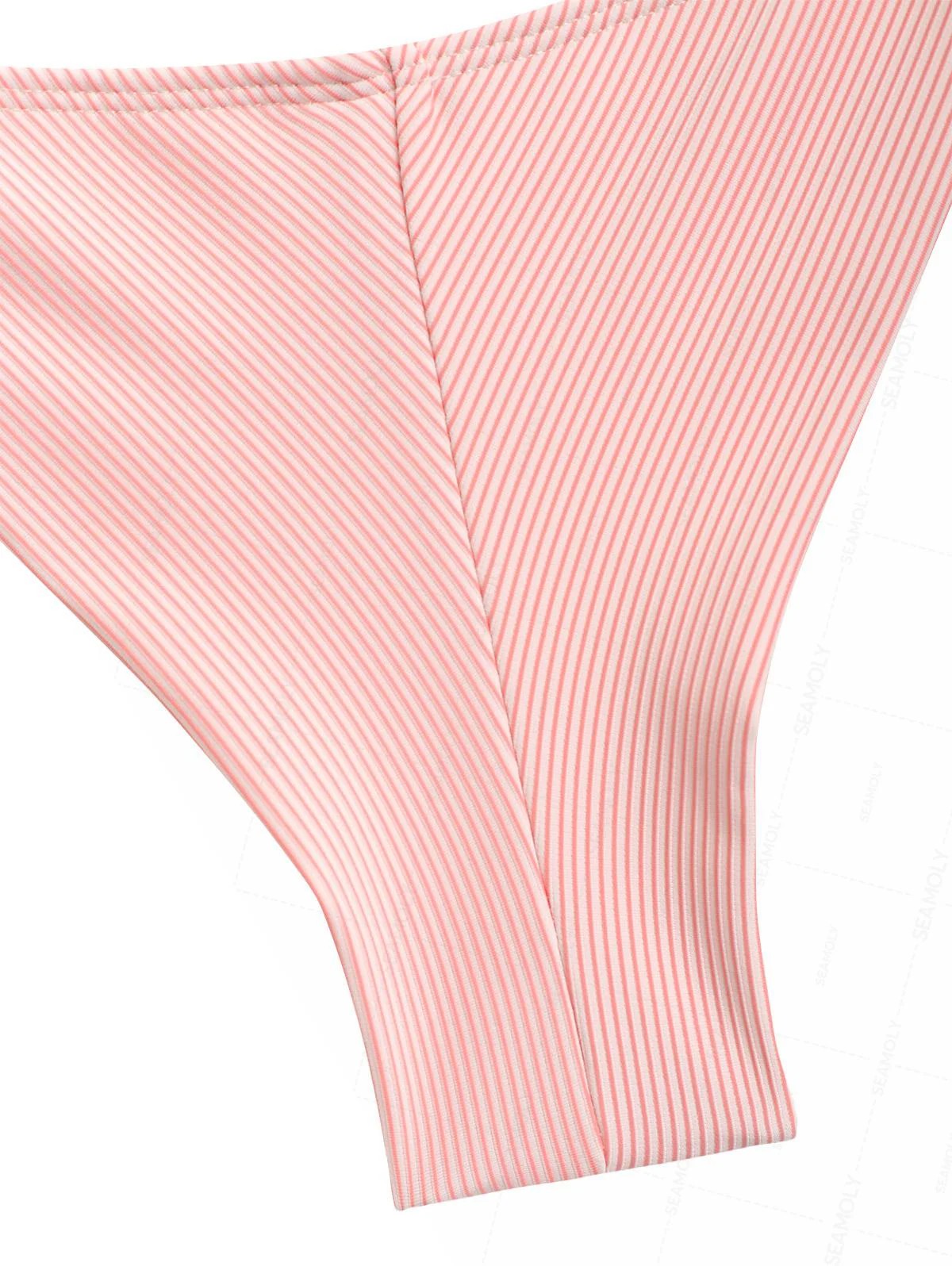 Seamolly Retro Chic Gestreiftes Neckholder-Tanktop & Cheeky Brazilian Tankini-Set - Image 6