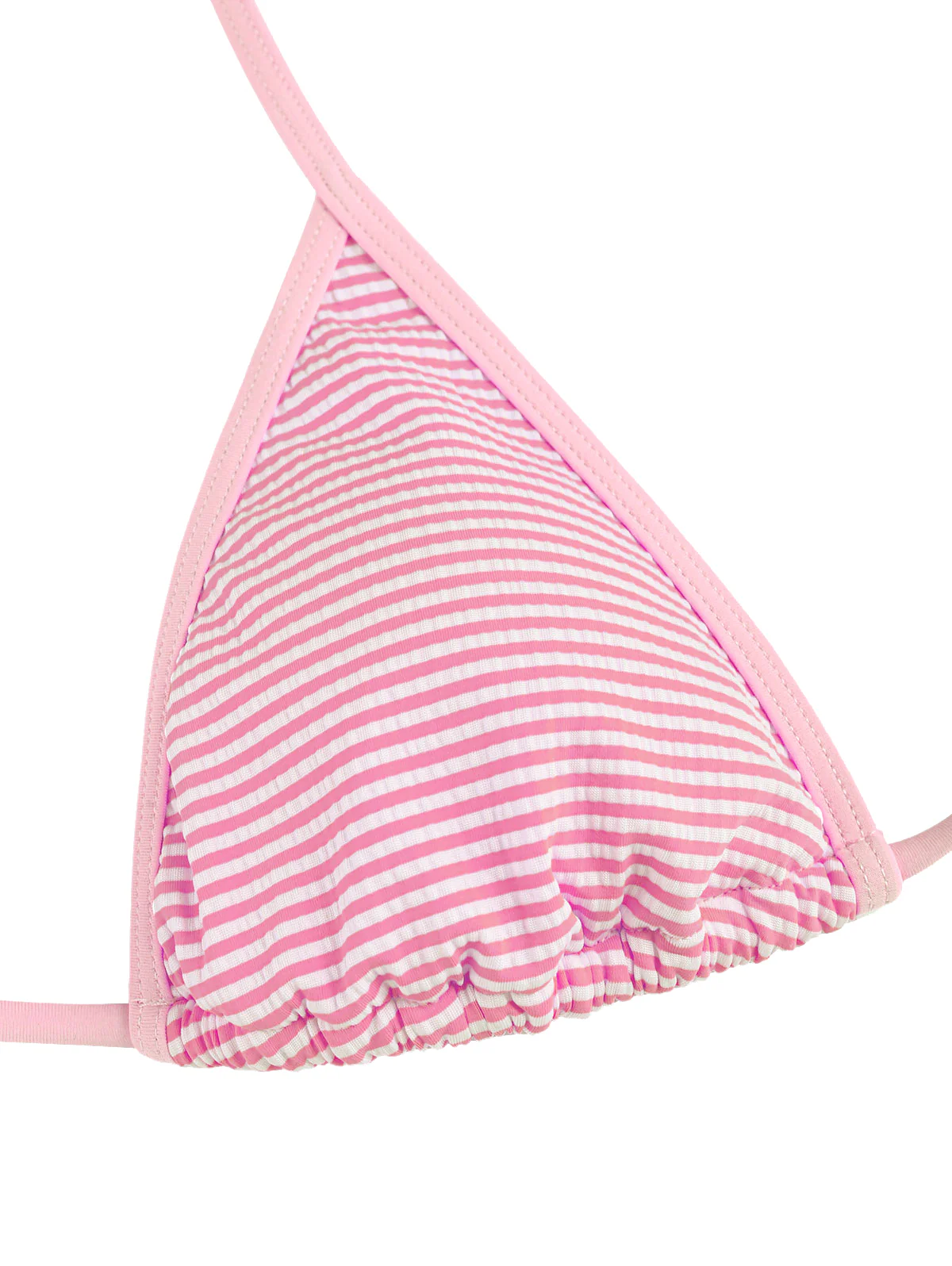 Seamolly Bikini-Set mit Streifen, kontrastfarbener Einfassung und gerafftem Schößchen - Image 3